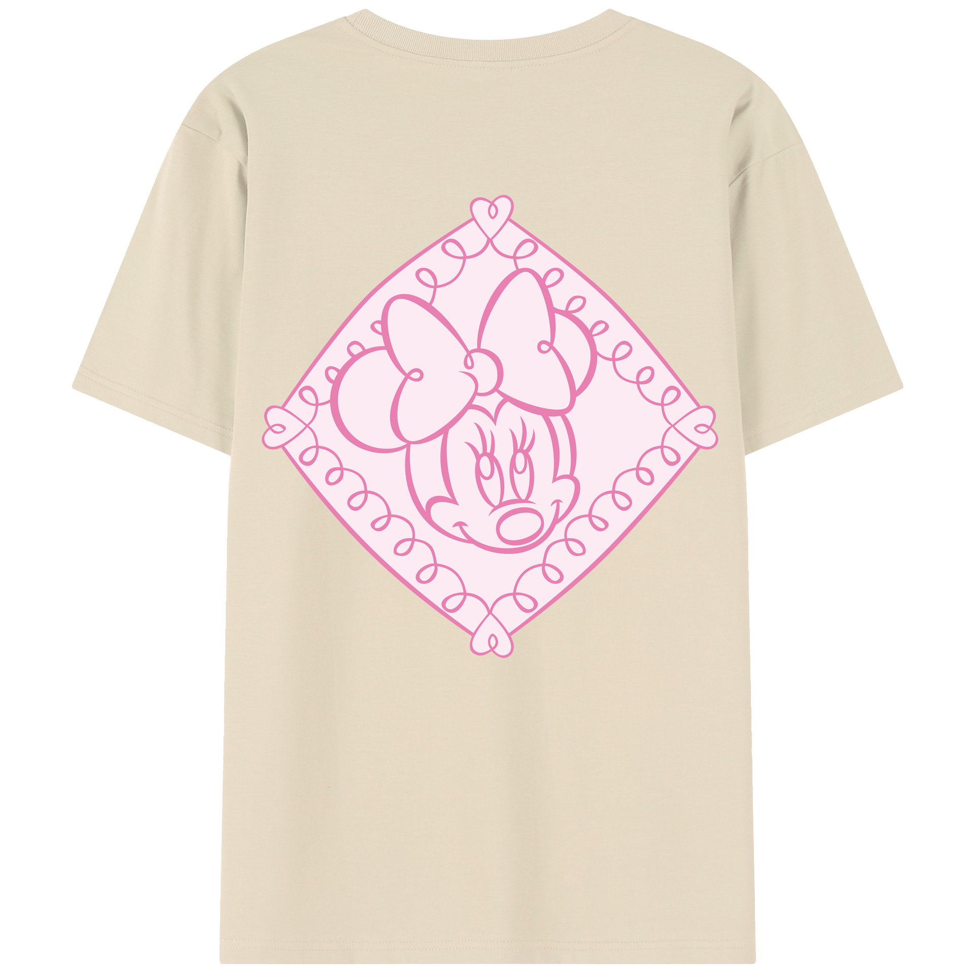 （画像用） ミッキーマウス Mickey Mouse 綿100％半袖Tシャツ（背面プリント）