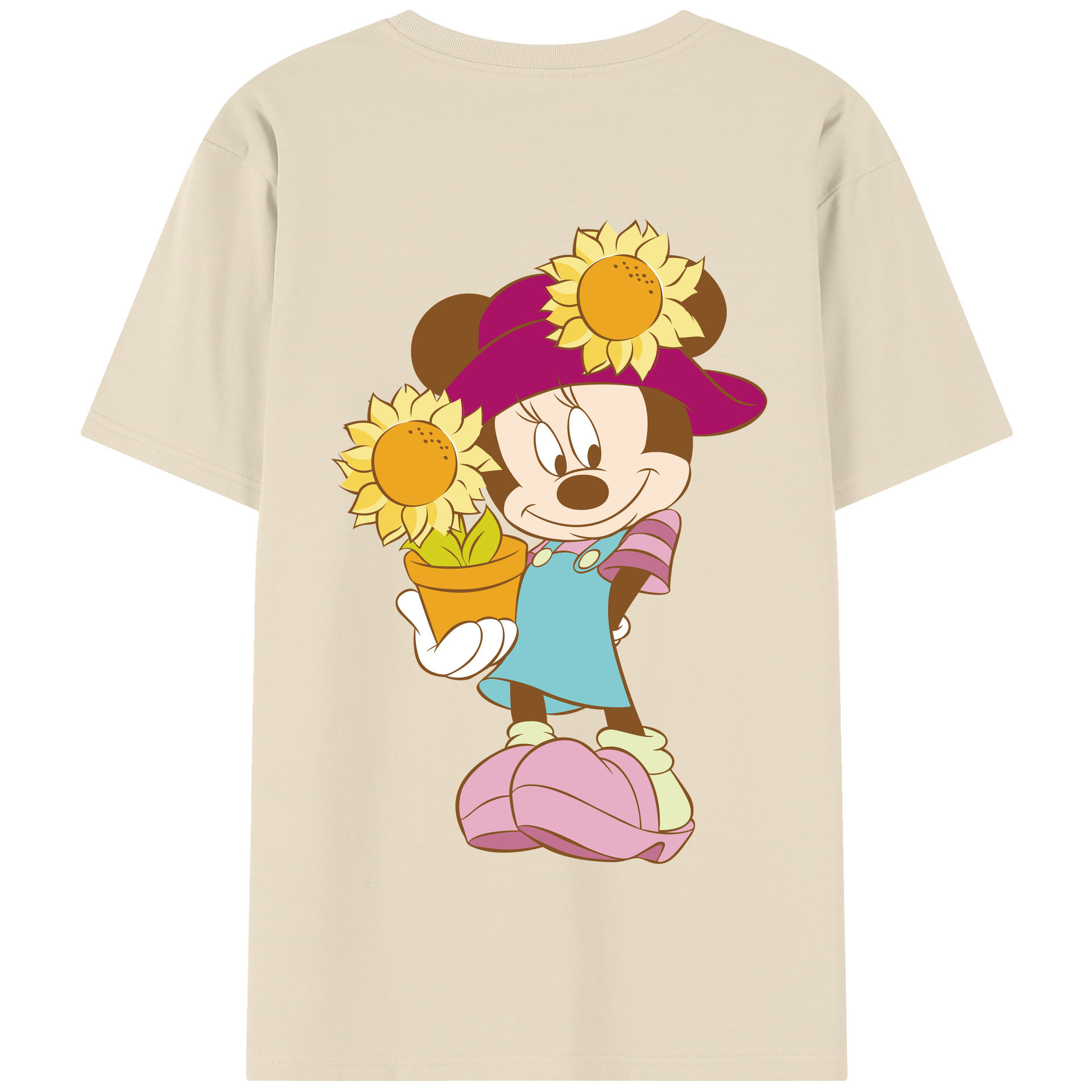（画像用） ミッキーマウス Mickey Mouse 綿100％半袖Tシャツ（背面プリント）