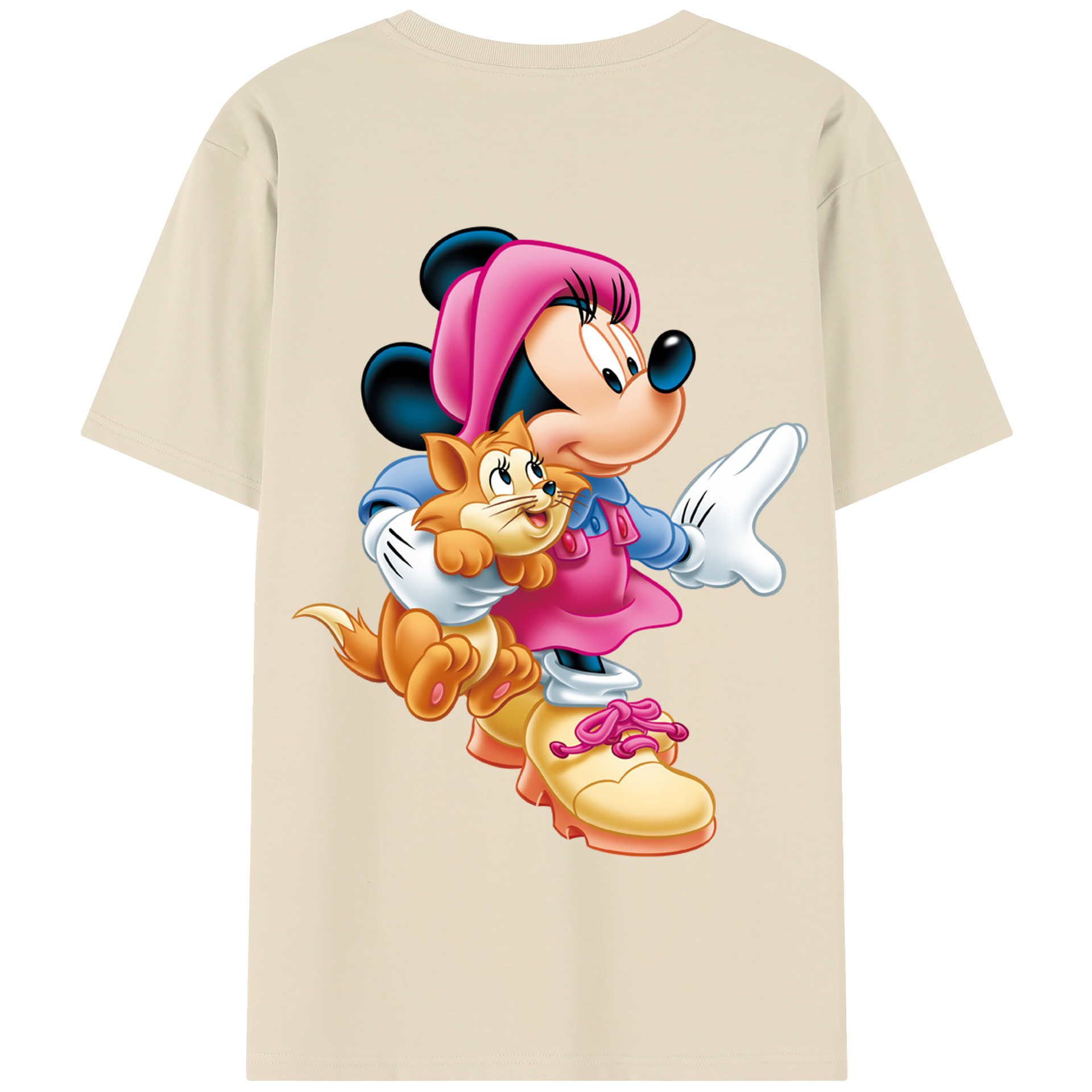 （画像用） ミッキーマウス Mickey Mouse 綿100％半袖Tシャツ（背面プリント）