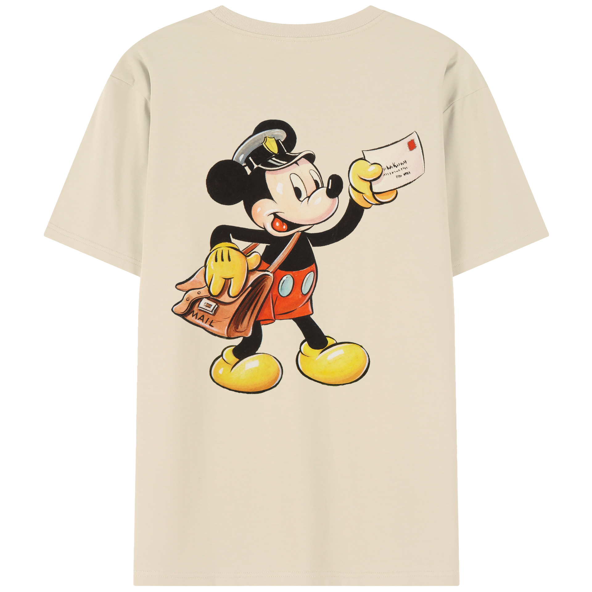 （画像用） ミッキーマウス Mickey Mouse 綿100％半袖Tシャツ（背面プリント）