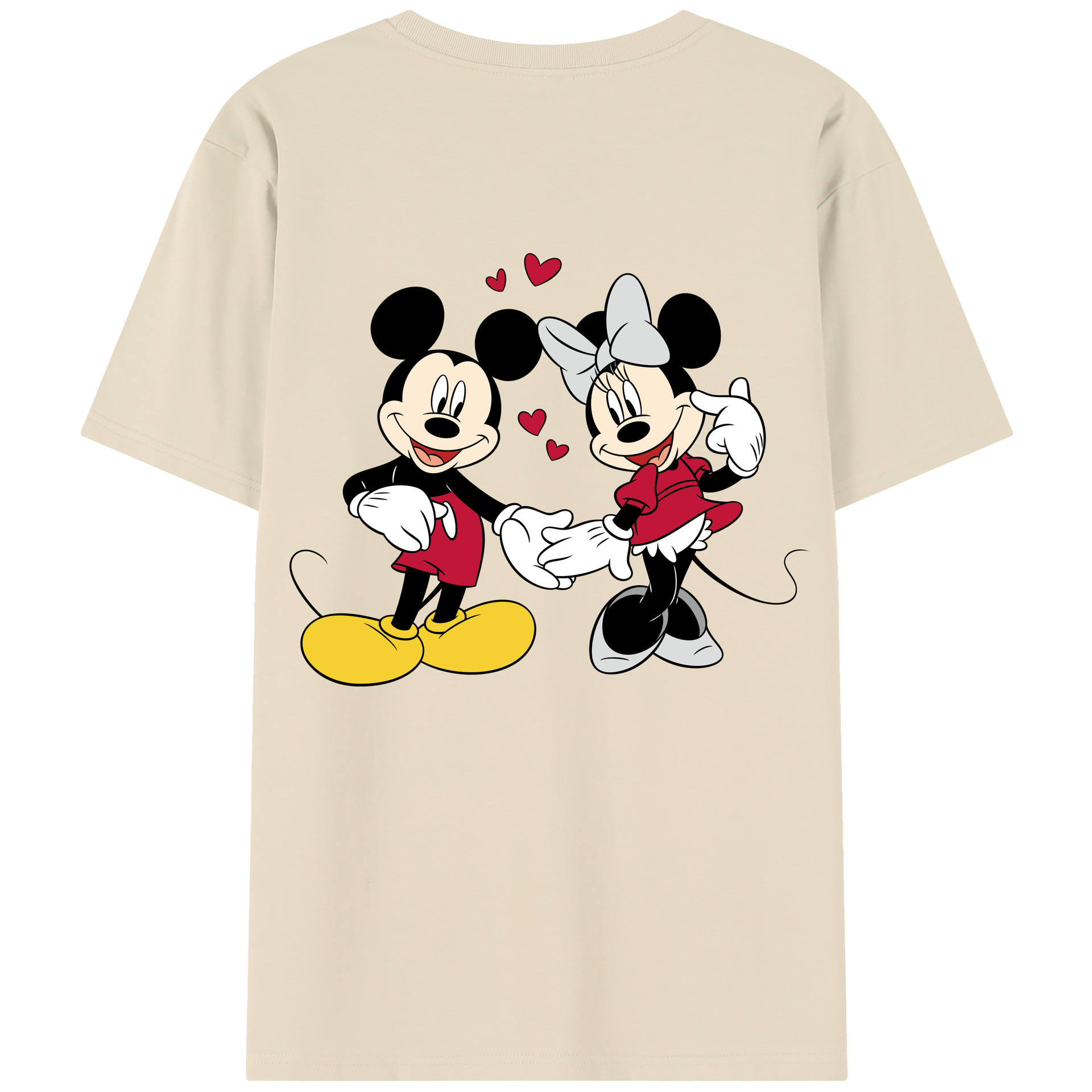 （画像用） ミッキーマウス Mickey Mouse 綿100％半袖Tシャツ（背面プリント）