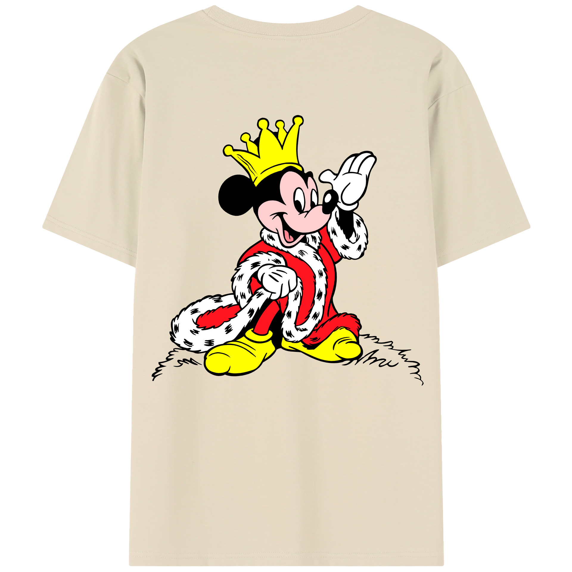 （画像用） ミッキーマウス Mickey Mouse 綿100％半袖Tシャツ（背面プリント）