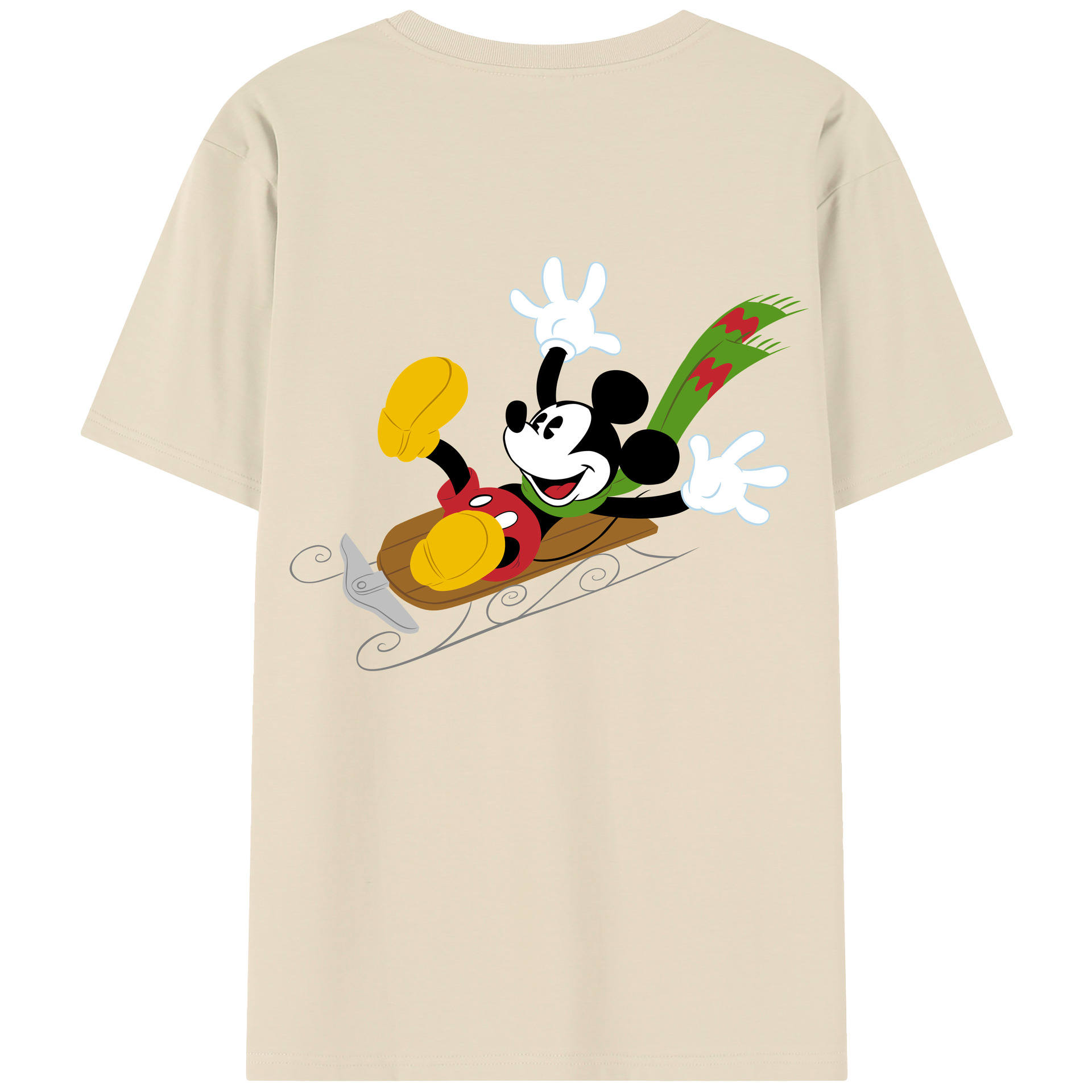 （画像用） ミッキーマウス Mickey Mouse 綿100％半袖Tシャツ（背面プリント）