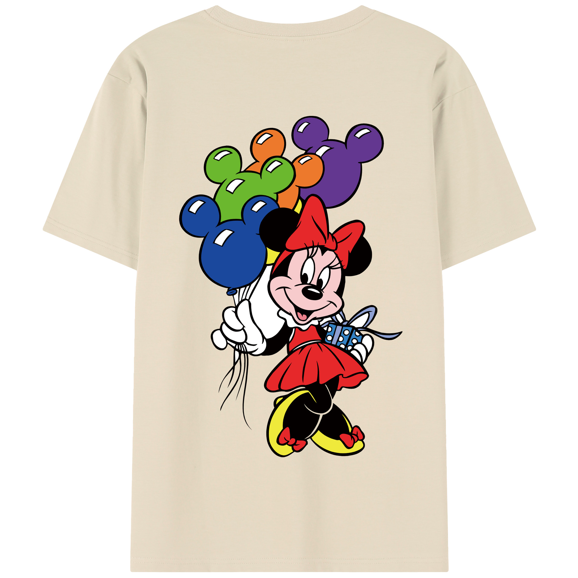 （画像用） ミッキーマウス Mickey Mouse 綿100％半袖Tシャツ（背面プリント）