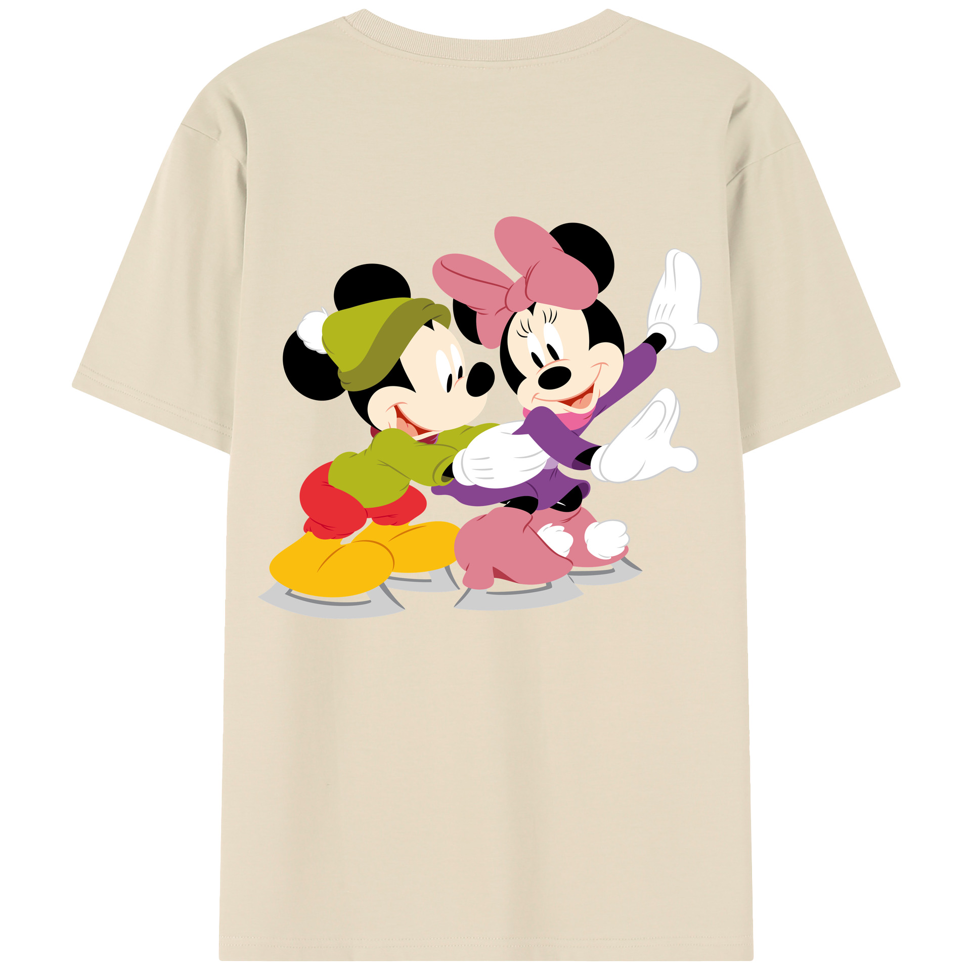 （画像用） ミッキーマウス Mickey Mouse 綿100％半袖Tシャツ（背面プリント）