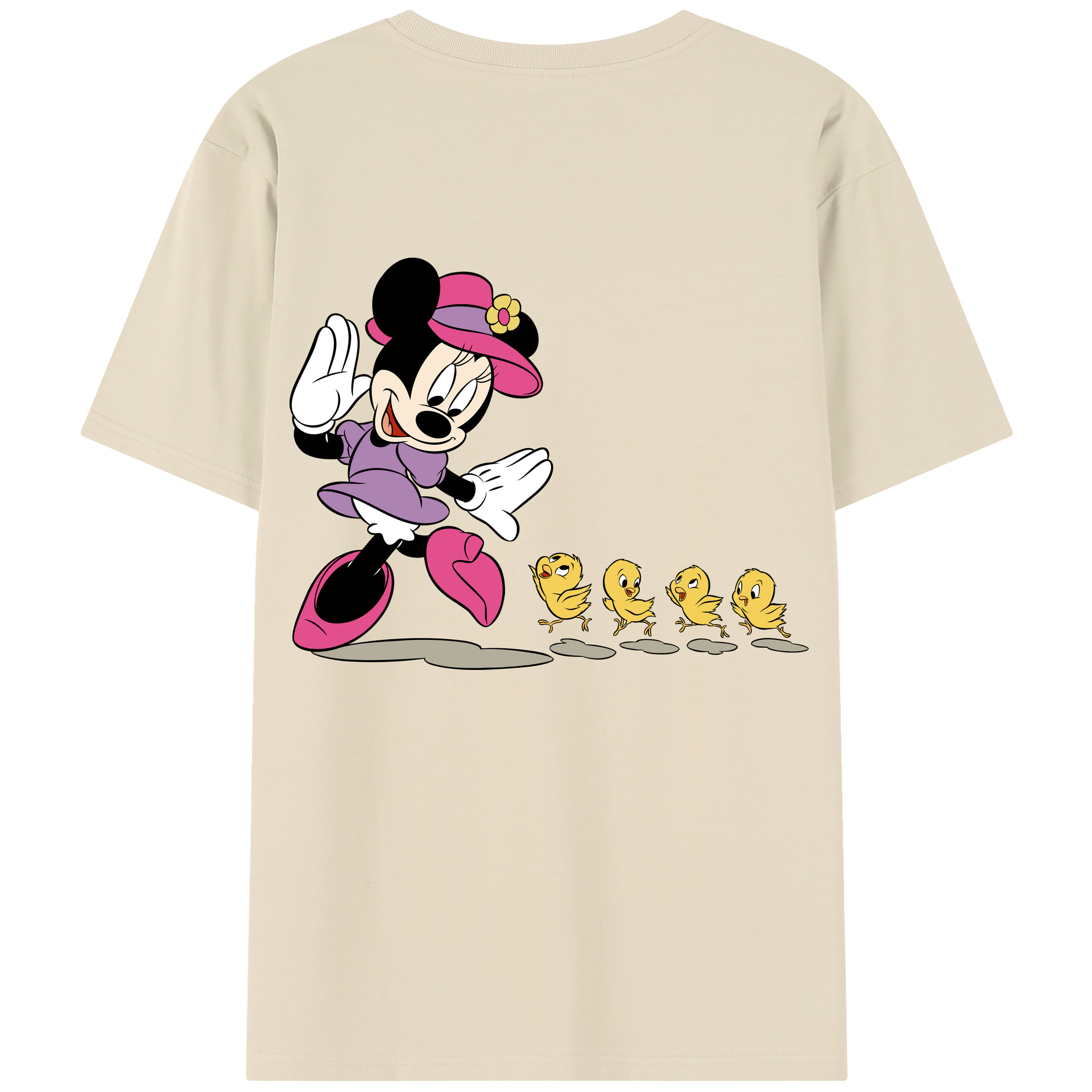（画像用） ミッキーマウス Mickey Mouse 綿100％半袖Tシャツ（背面プリント）