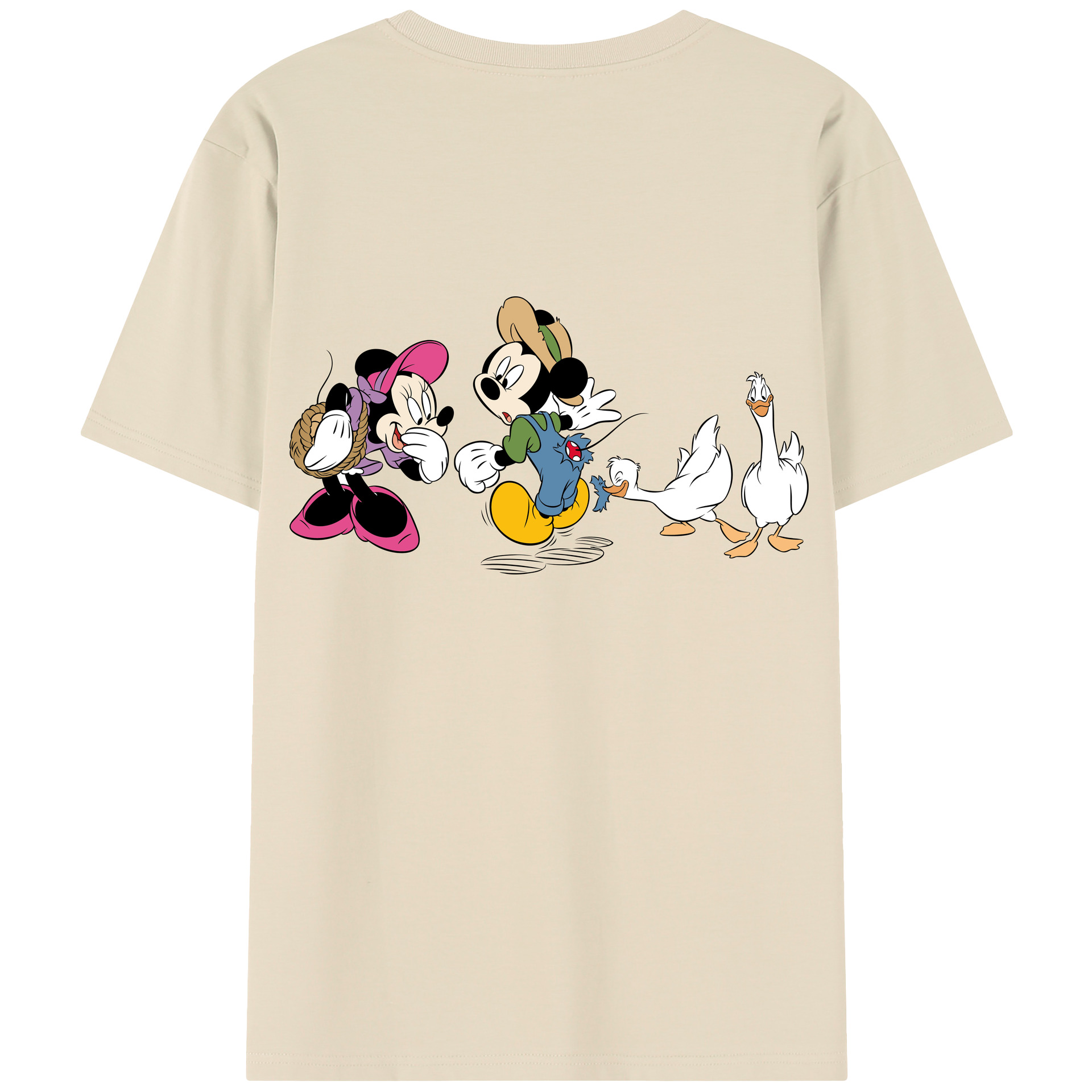 （画像用） ミッキーマウス Mickey Mouse 綿100％半袖Tシャツ（背面プリント）