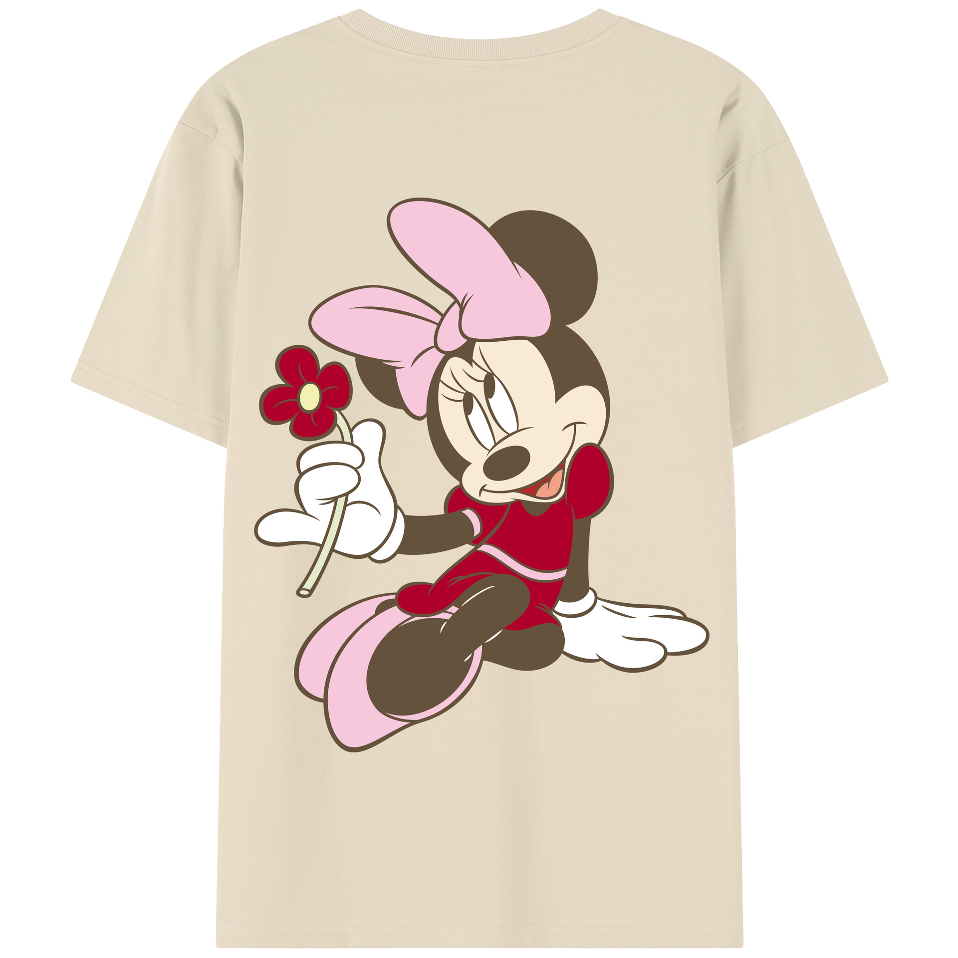 （画像用） ミッキーマウス Mickey Mouse 綿100％半袖Tシャツ（背面プリント）