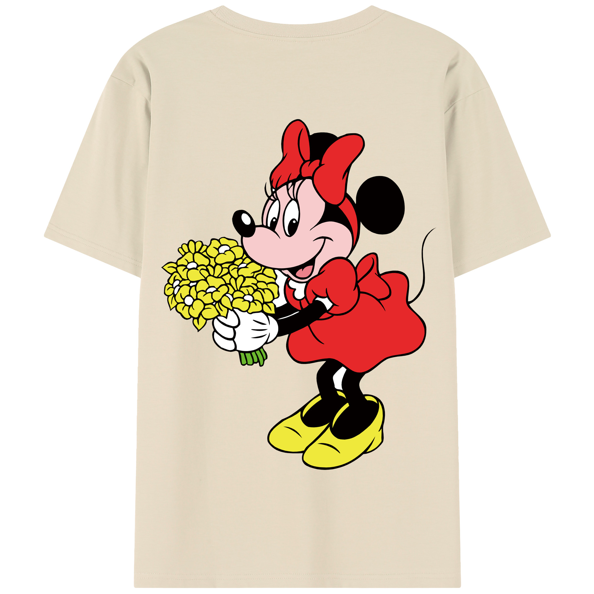 （画像用） ミッキーマウス Mickey Mouse 綿100％半袖Tシャツ（背面プリント）