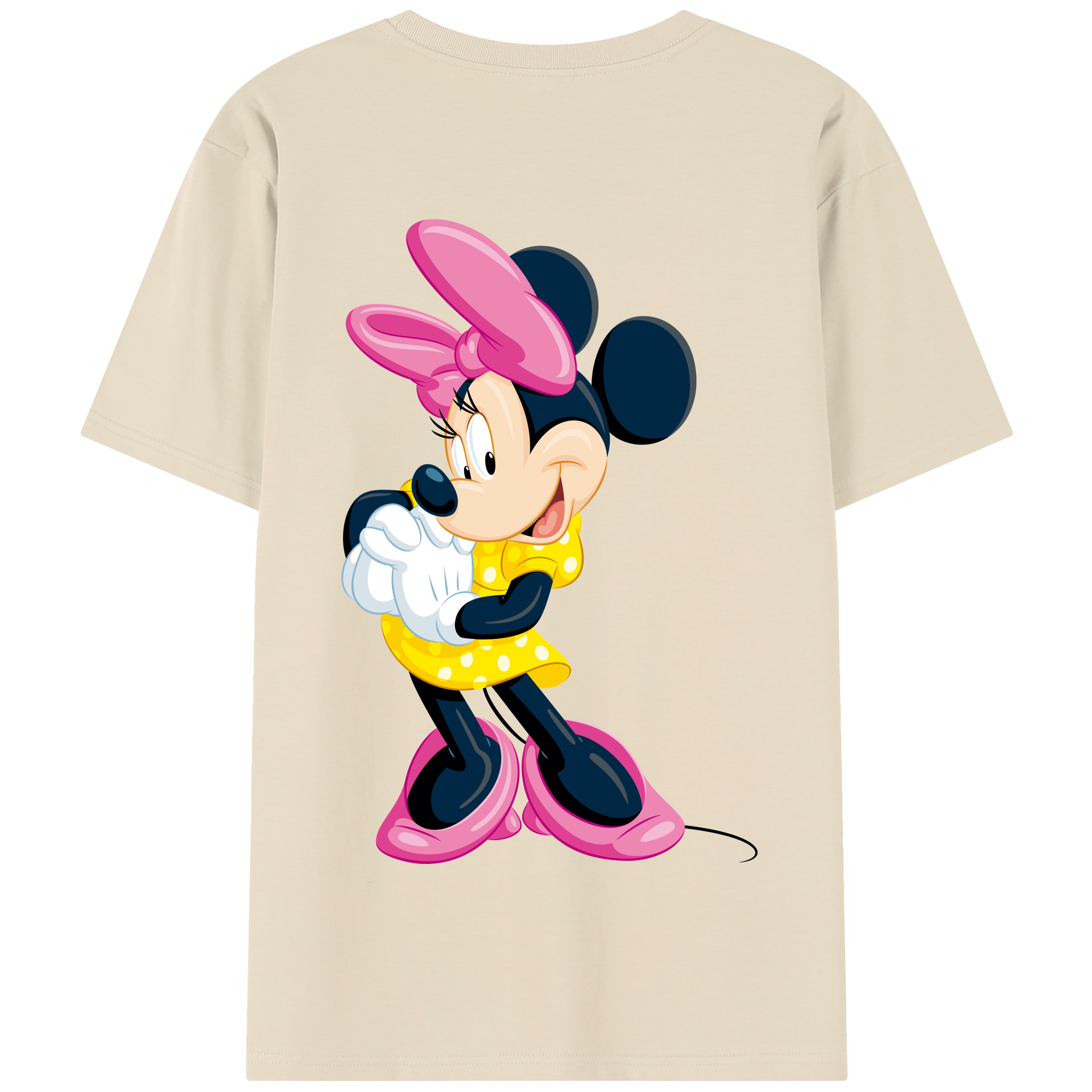 （画像用） ミッキーマウス Mickey Mouse 綿100％半袖Tシャツ（背面プリント）