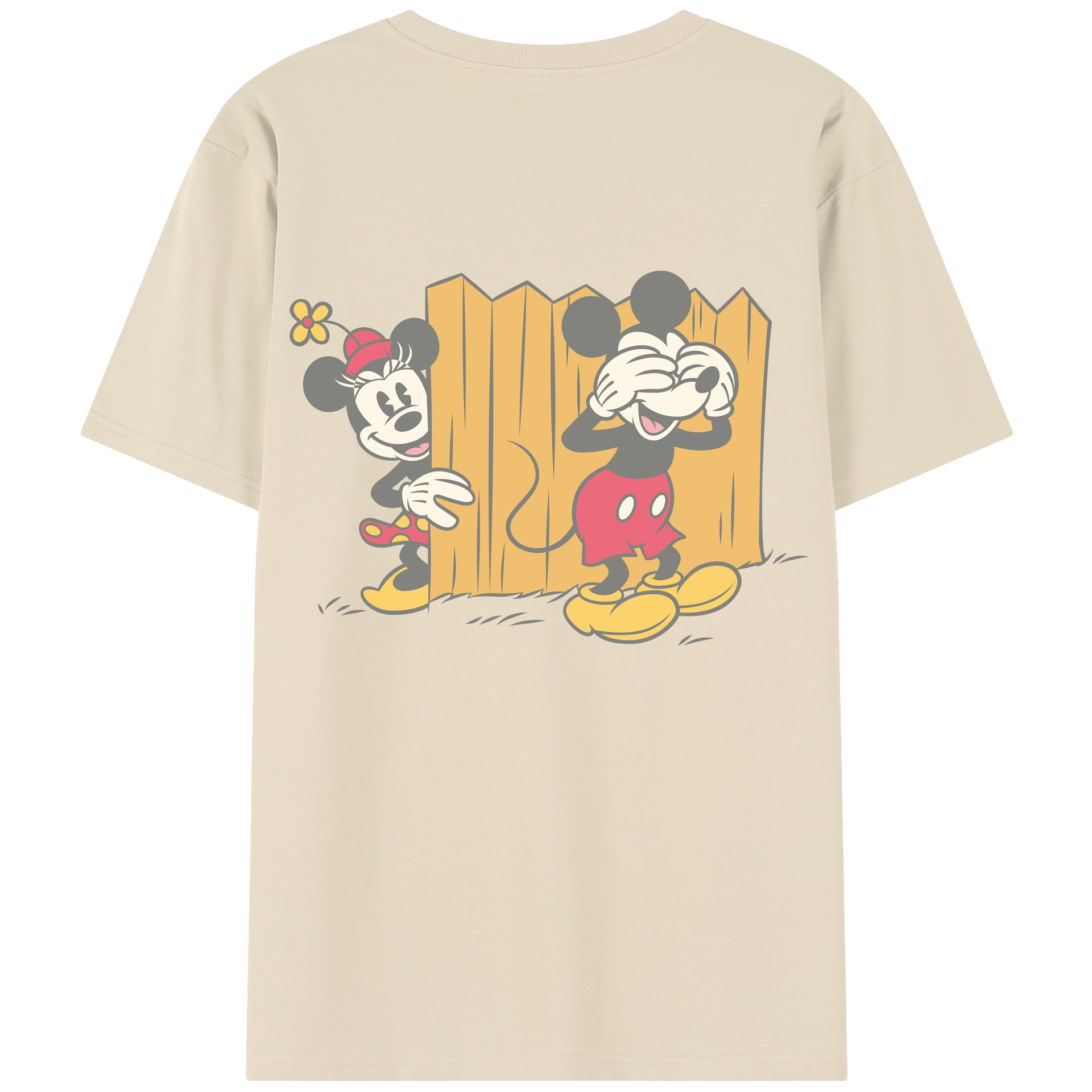 （画像用） ミッキーマウス Mickey Mouse 綿100％半袖Tシャツ（背面プリント）