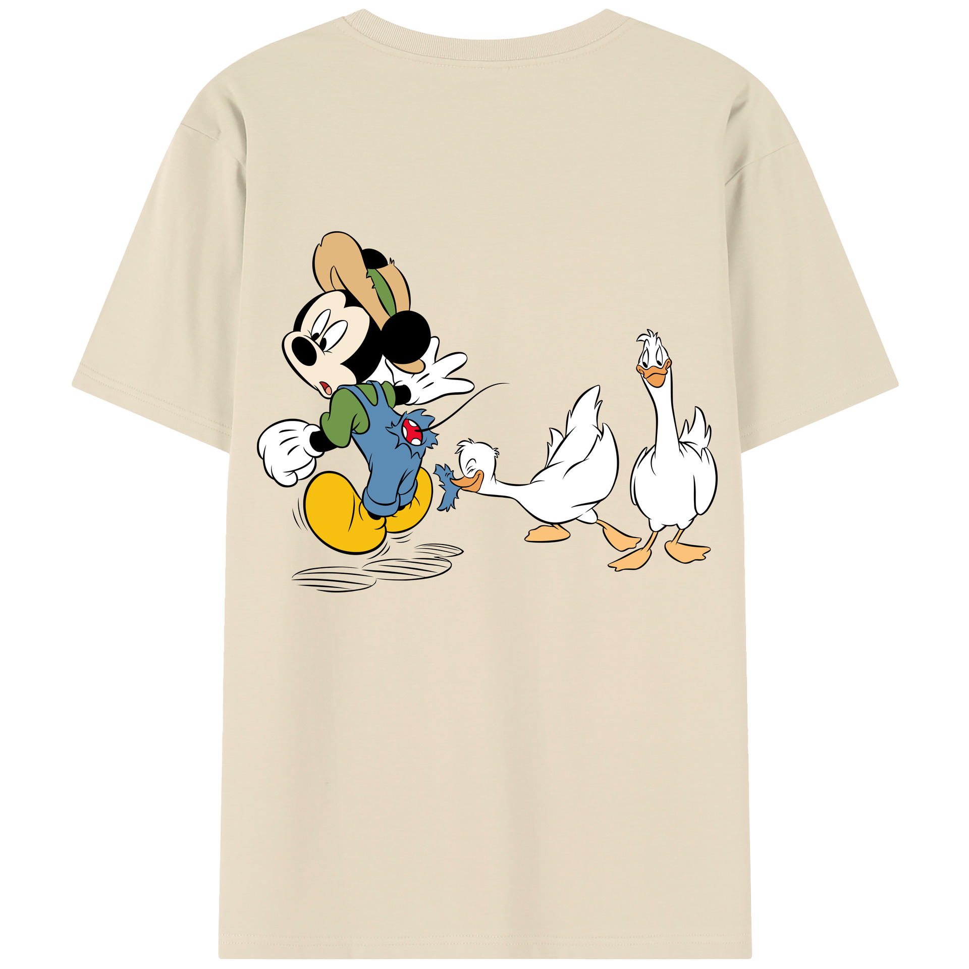 （画像用） ミッキーマウス Mickey Mouse 綿100％半袖Tシャツ（背面プリント）