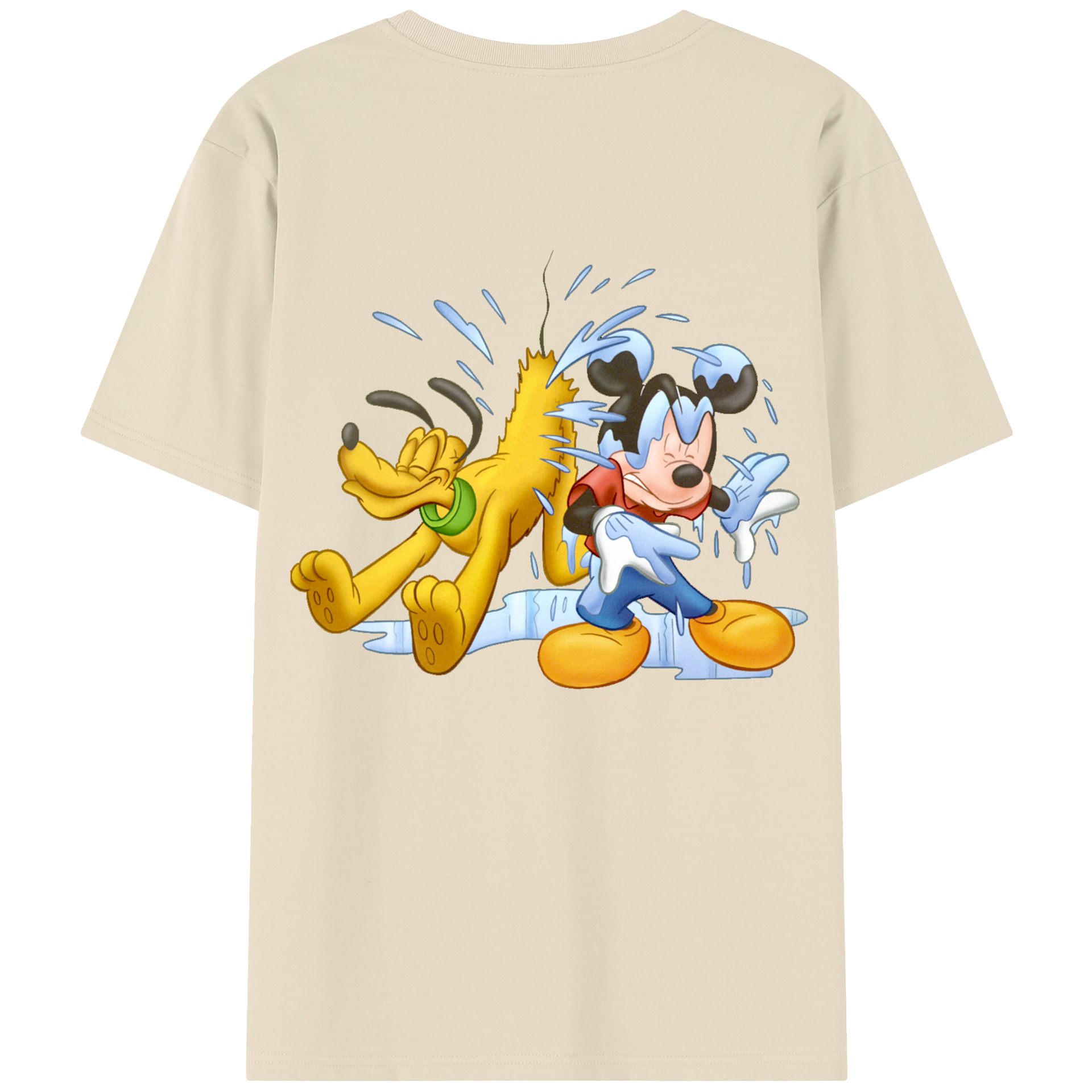 （画像用） ミッキーマウス Mickey Mouse 綿100％半袖Tシャツ（背面プリント）
