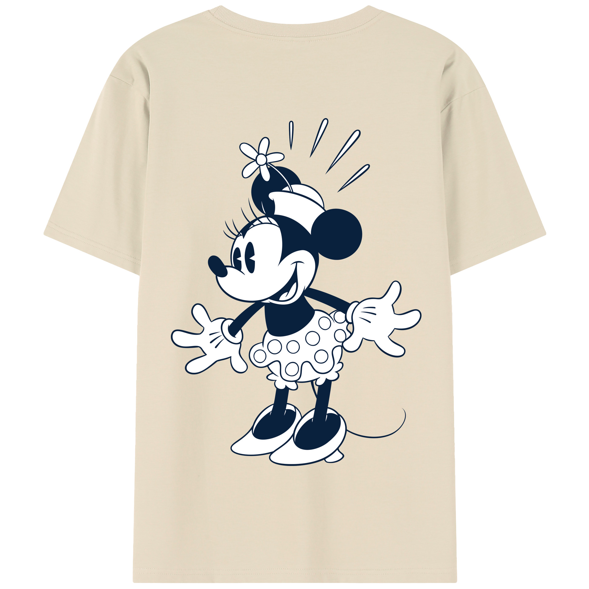 （画像用） ミッキーマウス Mickey Mouse 綿100％半袖Tシャツ（背面プリント）