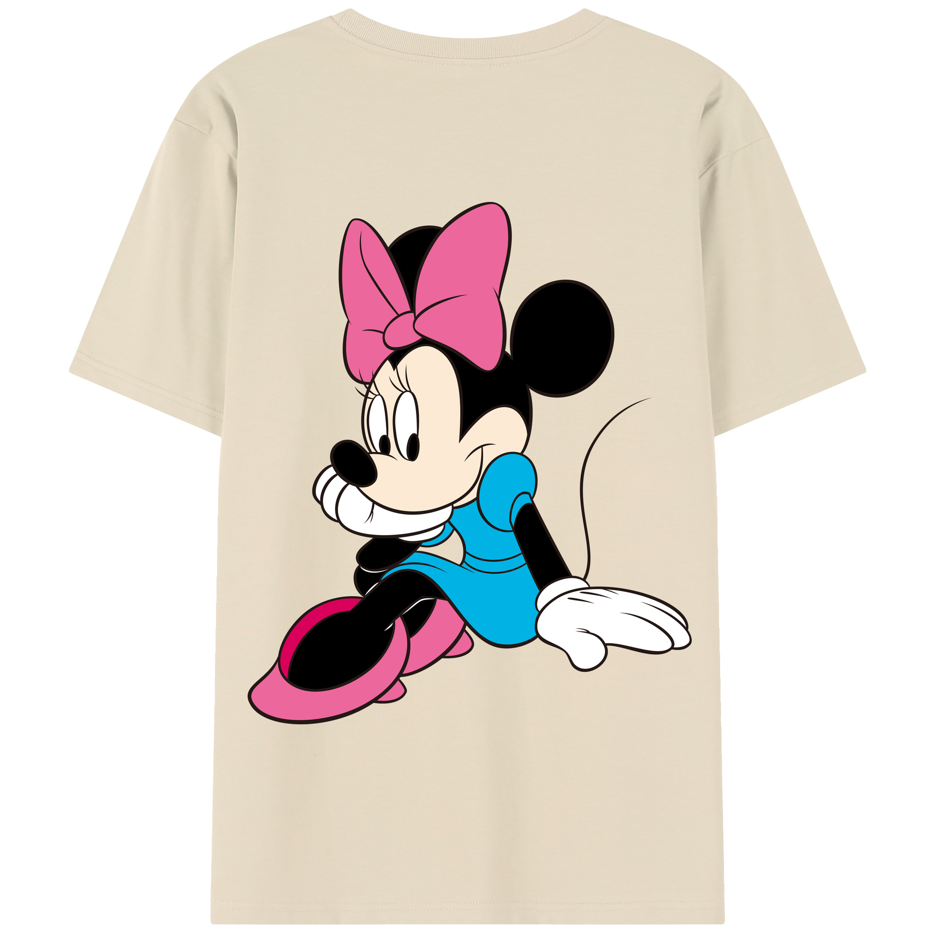 （画像用） ミッキーマウス Mickey Mouse 綿100％半袖Tシャツ（背面プリント）
