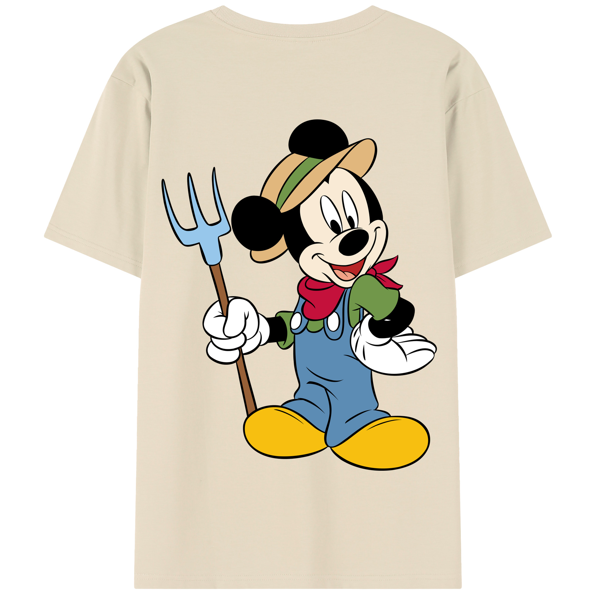 （画像用） ミッキーマウス Mickey Mouse 綿100％半袖Tシャツ（背面プリント）