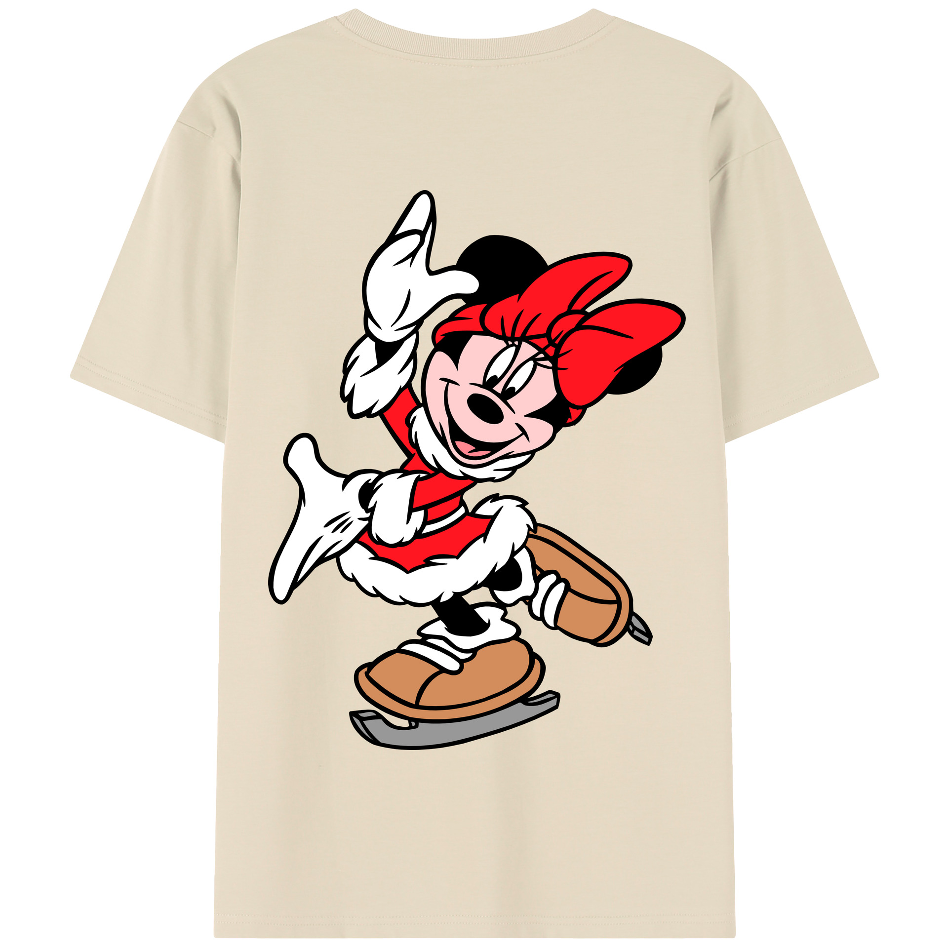 （画像用） ミッキーマウス Mickey Mouse 綿100％半袖Tシャツ（背面プリント）