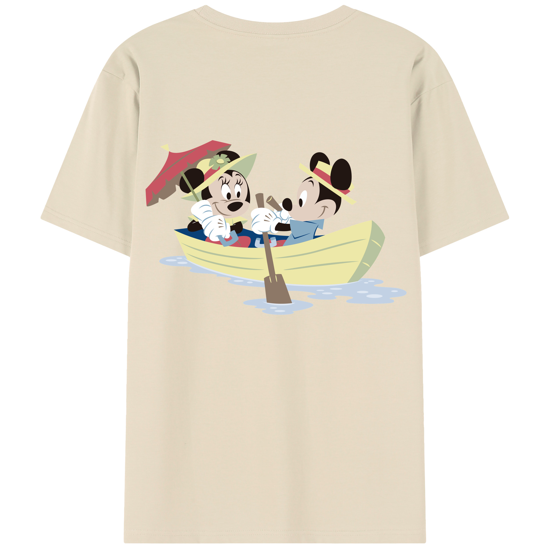 （画像用） ミッキーマウス Mickey Mouse 綿100％半袖Tシャツ（背面プリント）