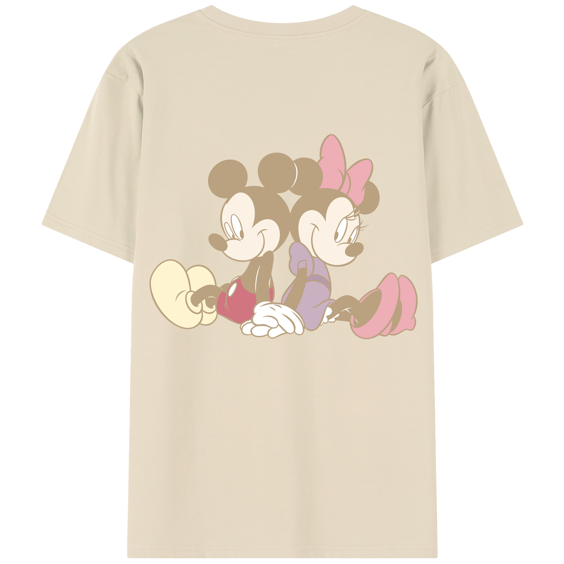 （画像用） ミッキーマウス Mickey Mouse 綿100％半袖Tシャツ（背面プリント）