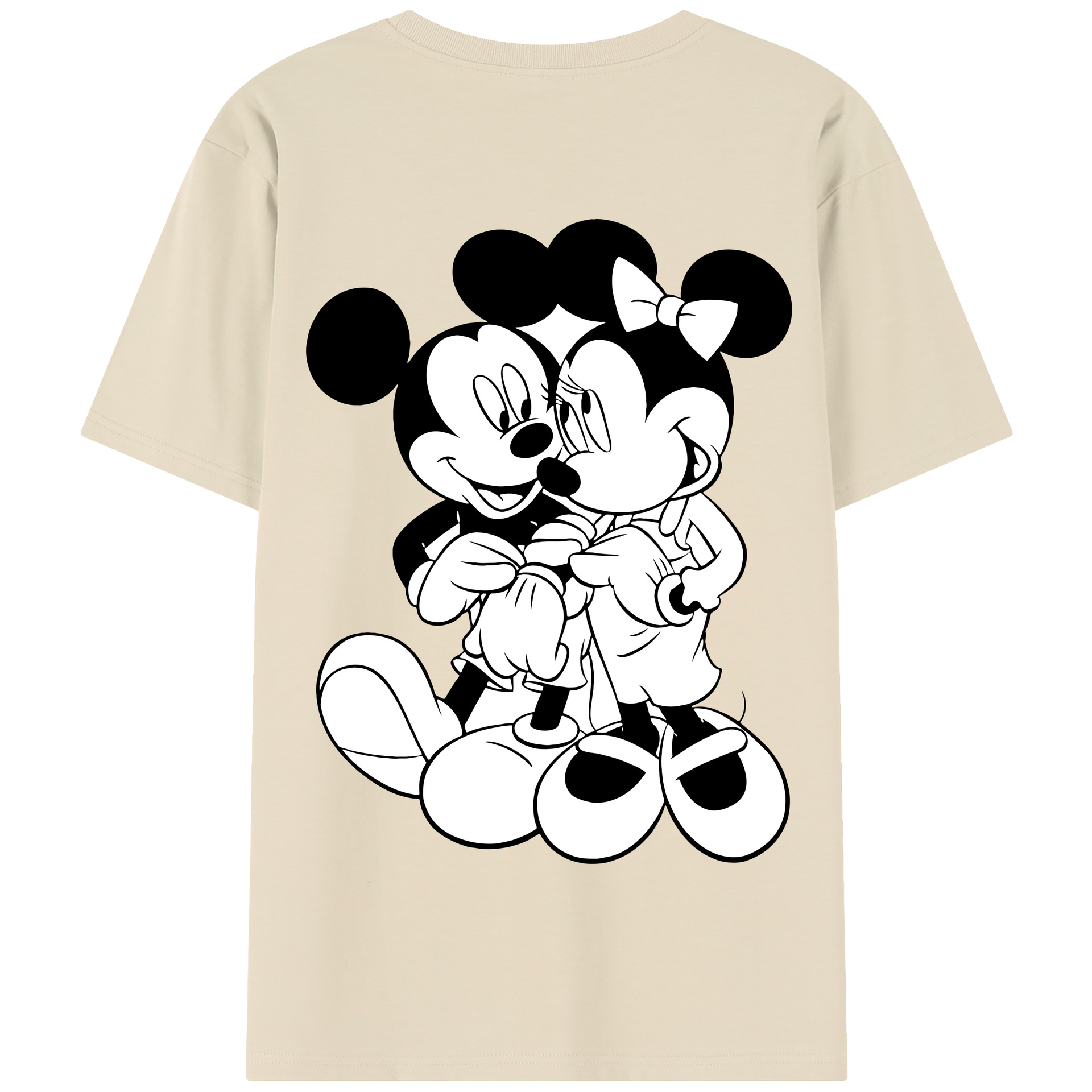 （画像用） ミッキーマウス Mickey Mouse 綿100％半袖Tシャツ（背面プリント）