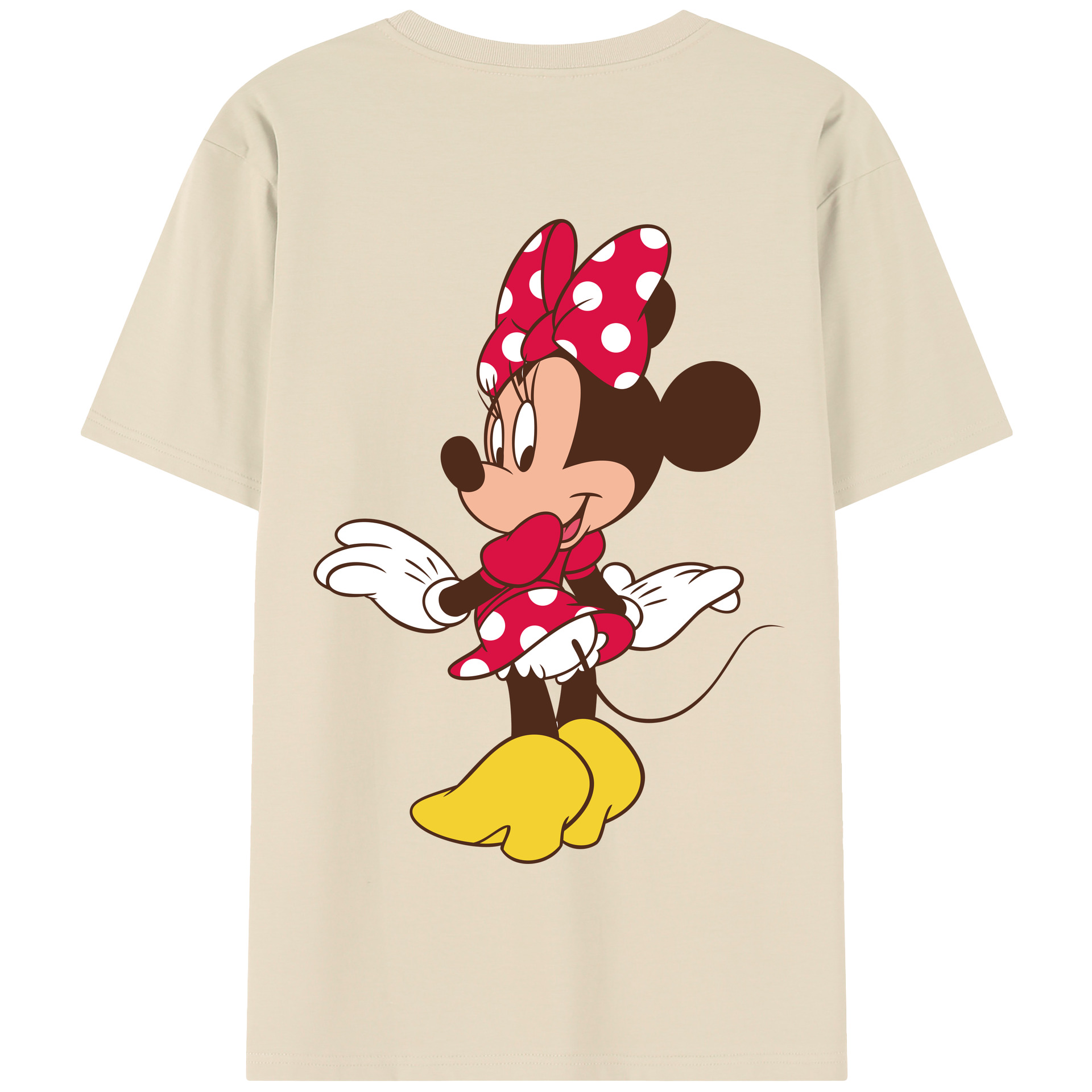 （画像用） ミッキーマウス Mickey Mouse 綿100％半袖Tシャツ（背面プリント）