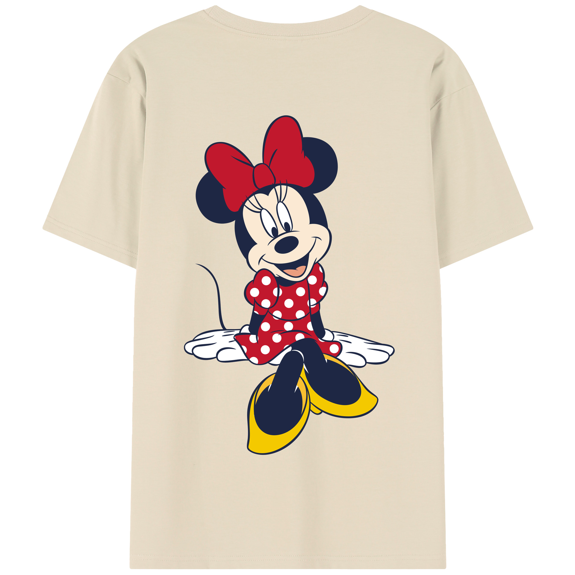 （画像用） ミッキーマウス Mickey Mouse 綿100％半袖Tシャツ（背面プリント）