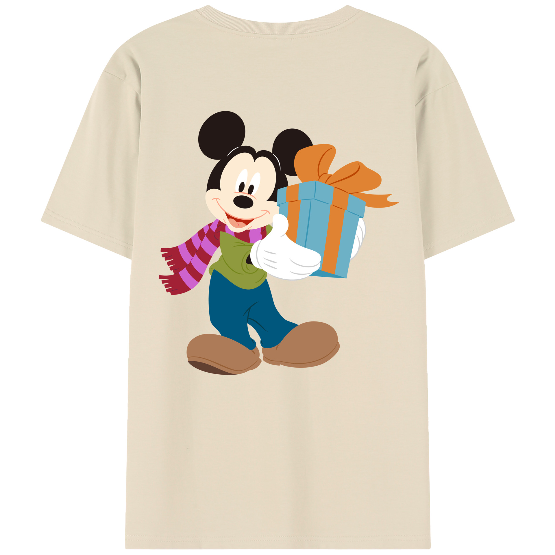 （画像用） ミッキーマウス Mickey Mouse 綿100％半袖Tシャツ（背面プリント）