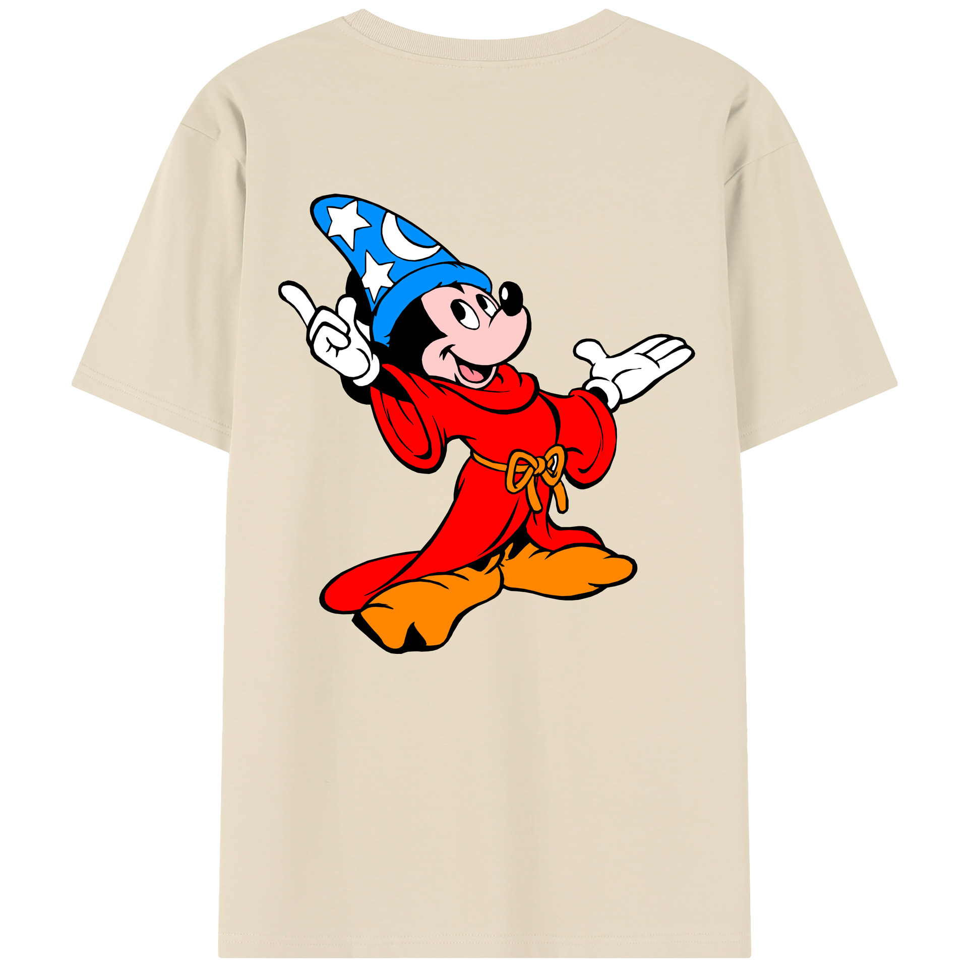 （画像用） ミッキーマウス Mickey Mouse 綿100％半袖Tシャツ（背面プリント）