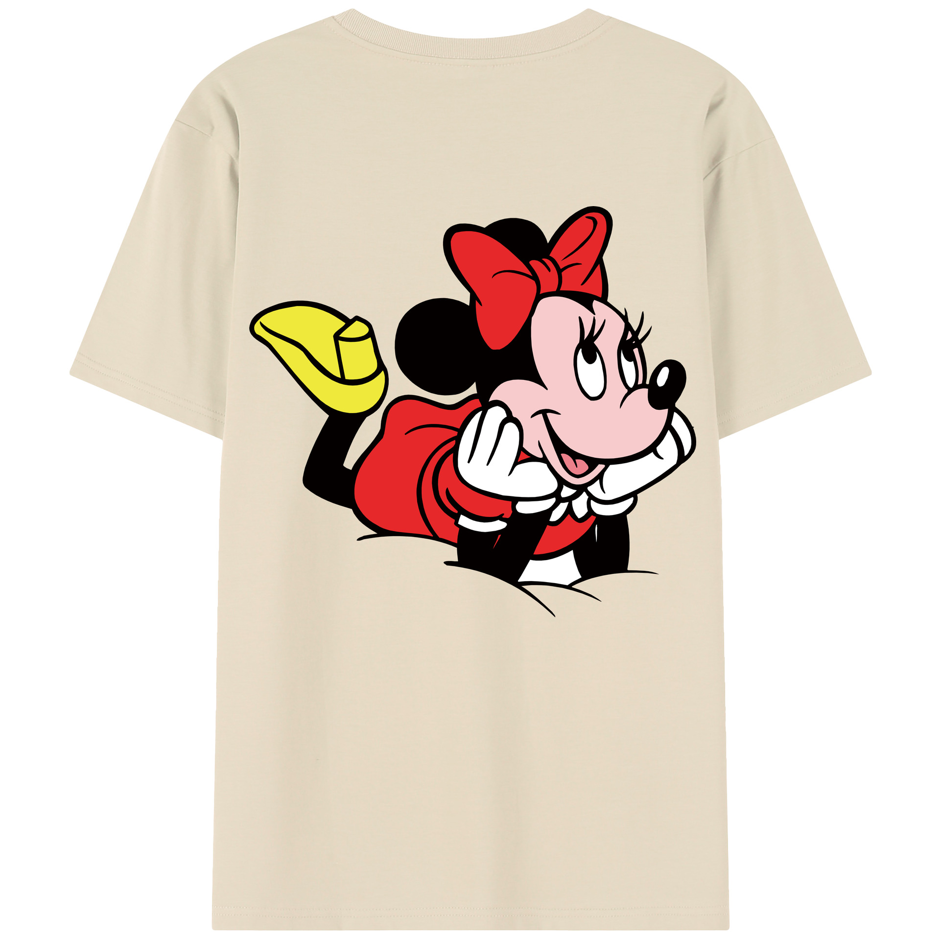（画像用） ミッキーマウス Mickey Mouse 綿100％半袖Tシャツ（背面プリント）