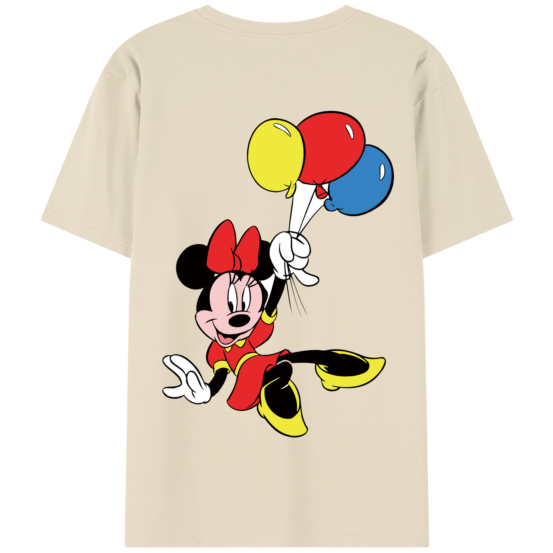 （画像用） ミッキーマウス Mickey Mouse 綿100％半袖Tシャツ（背面プリント）