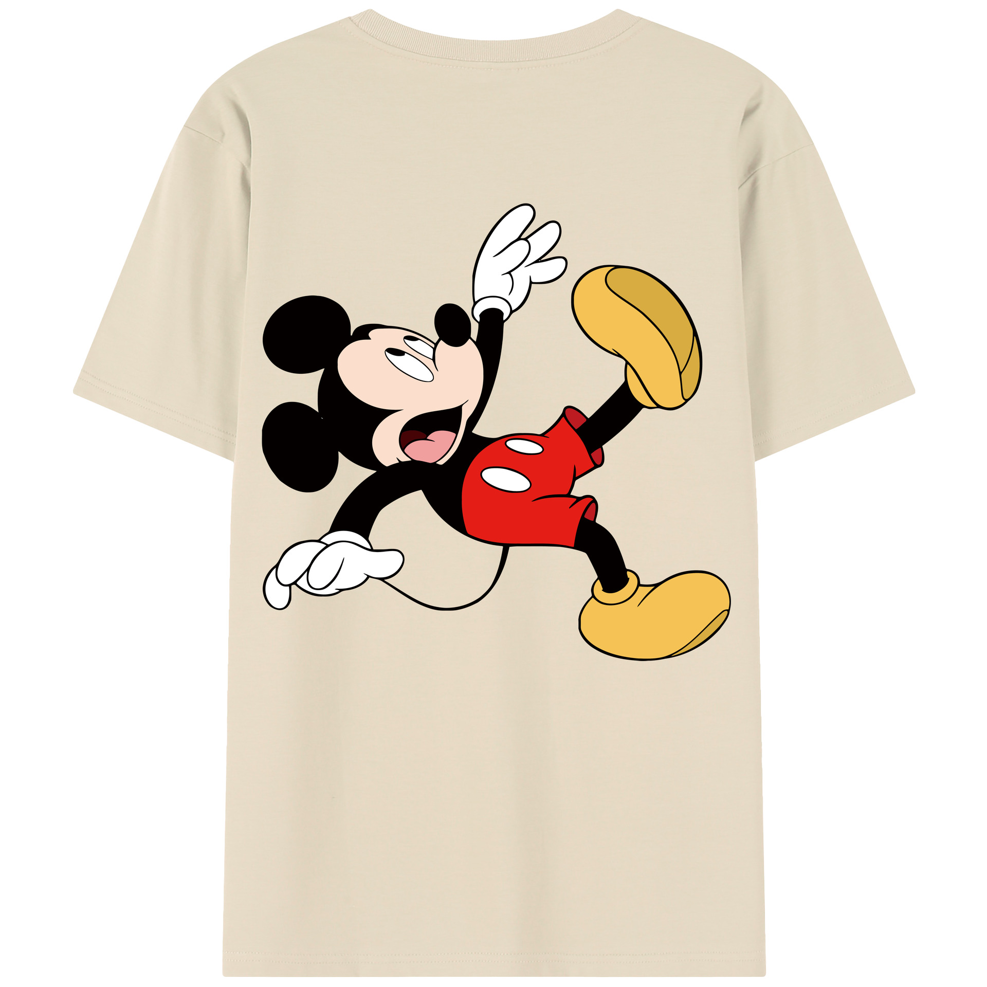 （画像用） ミッキーマウス Mickey Mouse 綿100％半袖Tシャツ（背面プリント）