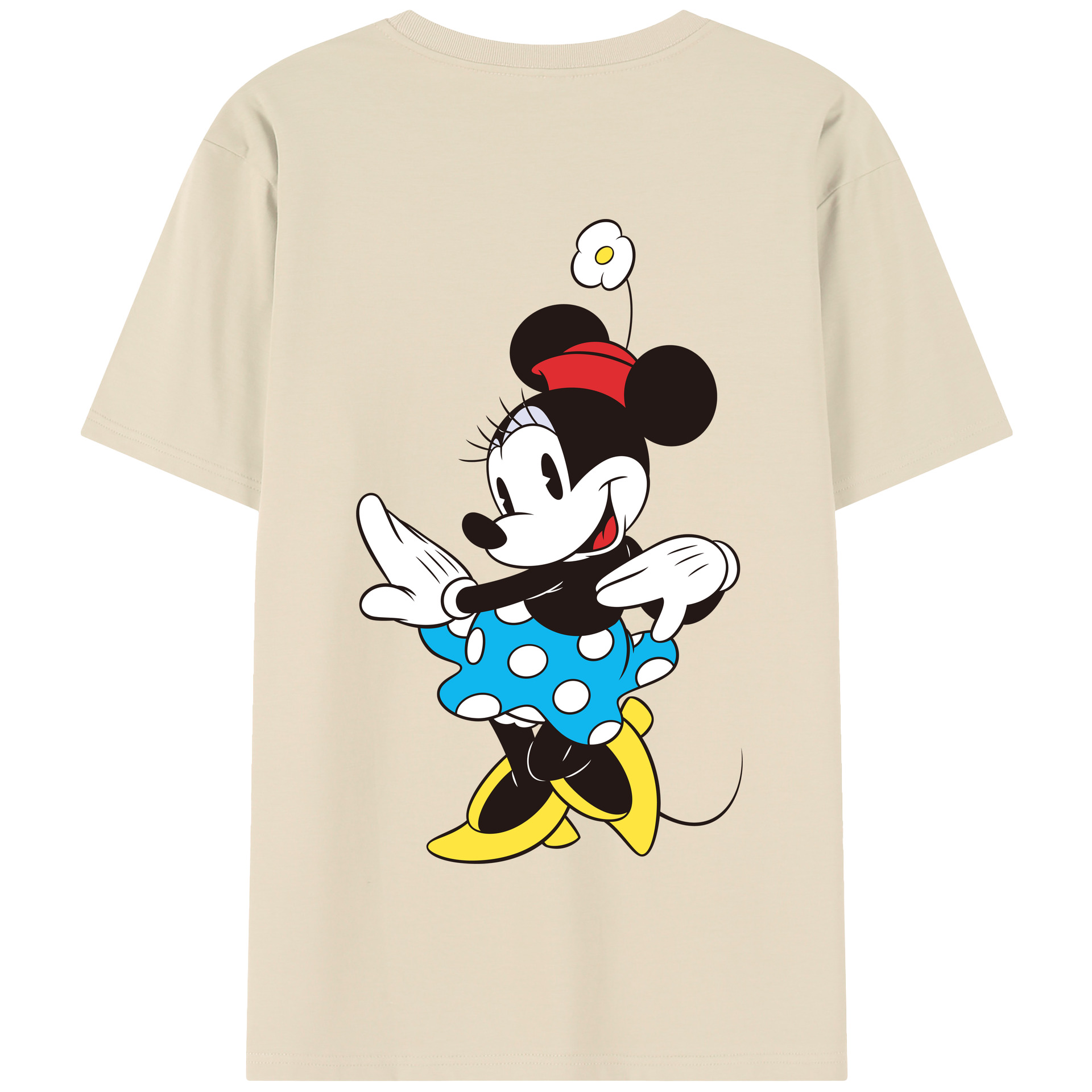 （画像用） ミッキーマウス Mickey Mouse 綿100％半袖Tシャツ（背面プリント）