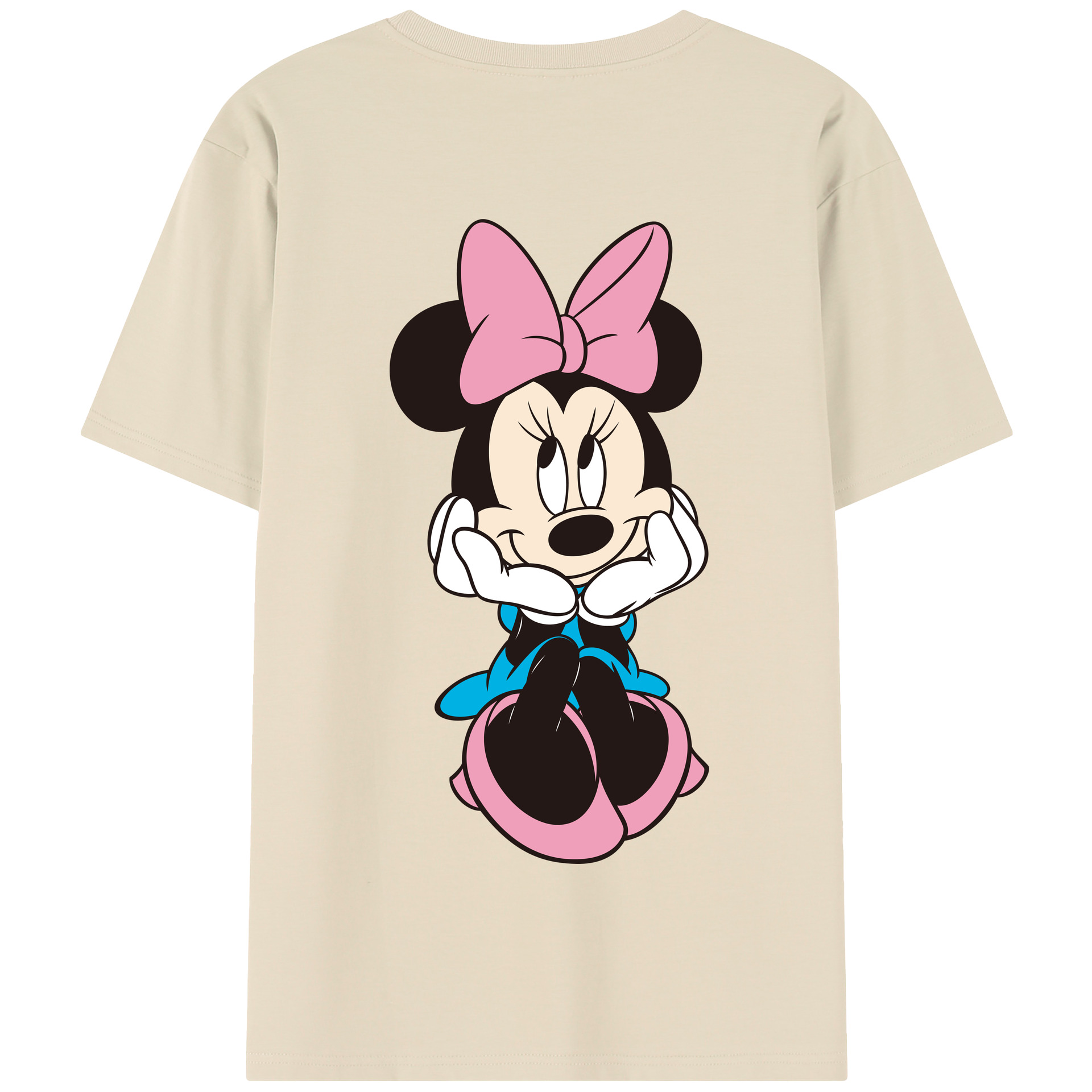 （画像用） ミッキーマウス Mickey Mouse 綿100％半袖Tシャツ（背面プリント）