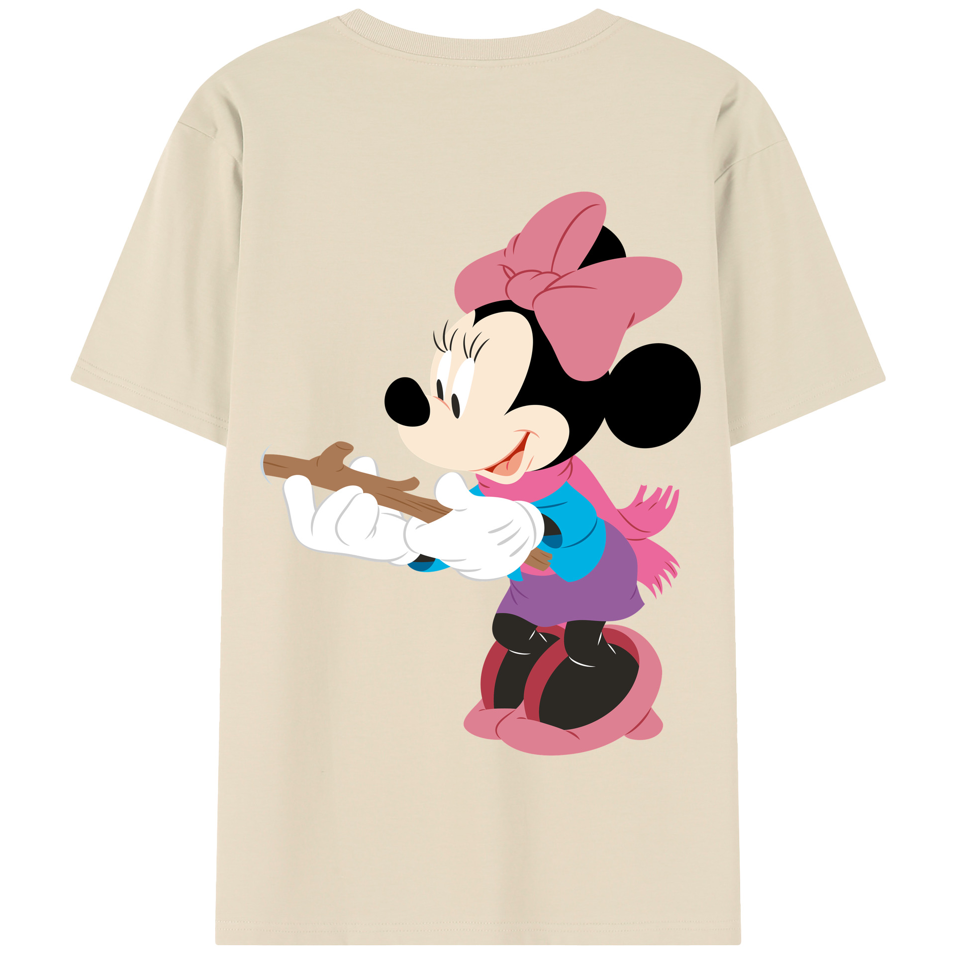 （画像用） ミッキーマウス Mickey Mouse 綿100％半袖Tシャツ（背面プリント）