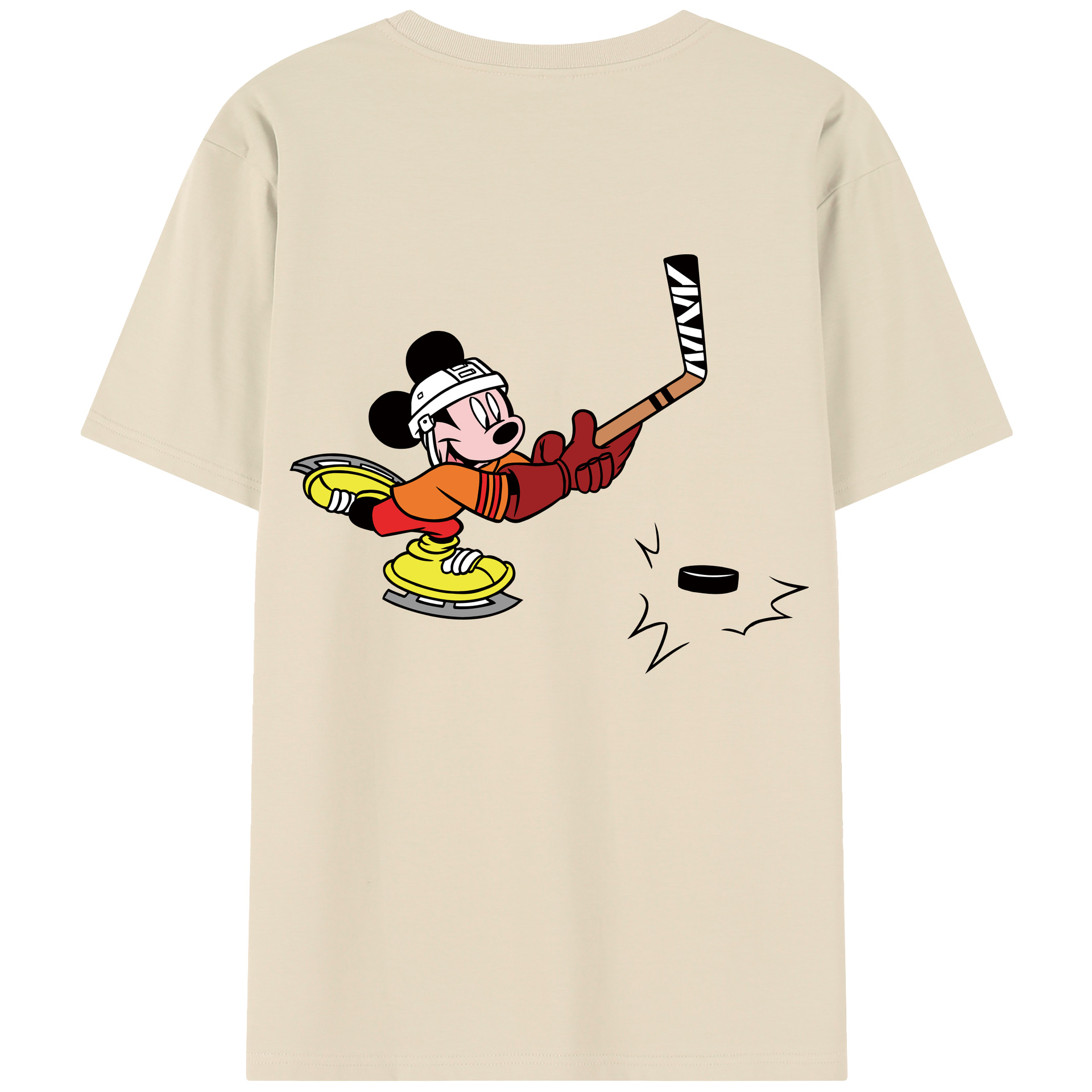 （画像用） ミッキーマウス Mickey Mouse 綿100％半袖Tシャツ（背面プリント）