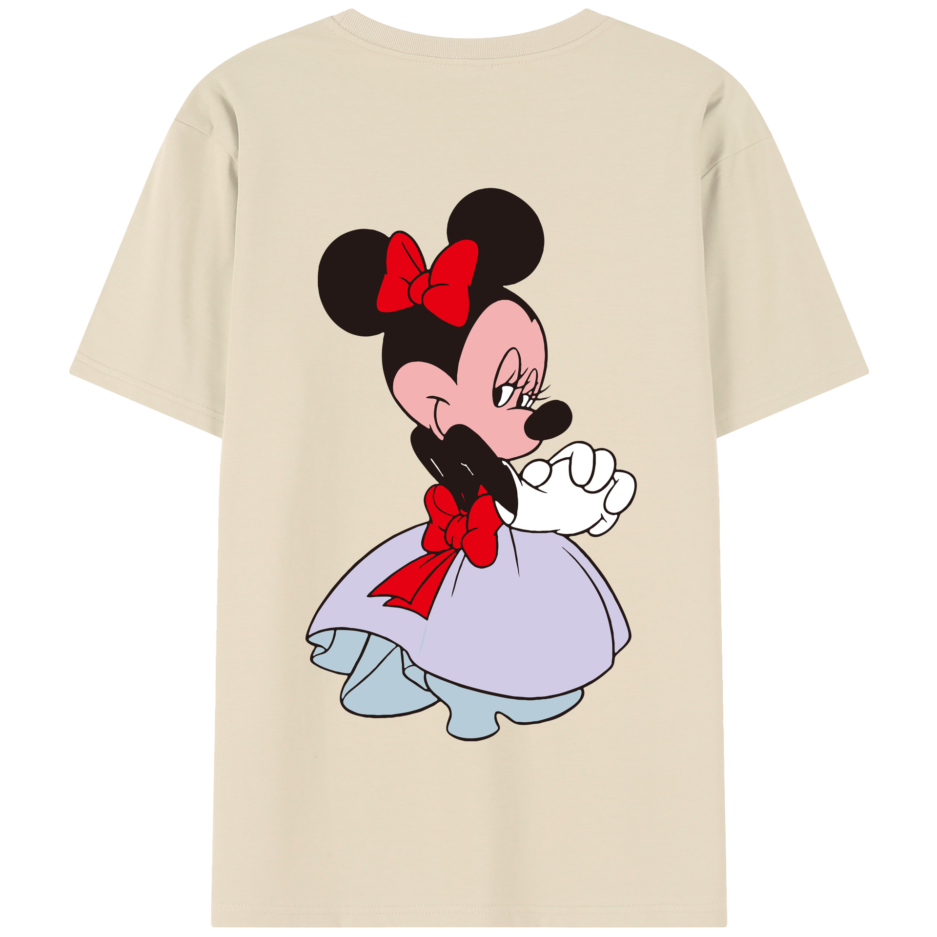（画像用） ミッキーマウス Mickey Mouse 綿100％半袖Tシャツ（背面プリント）