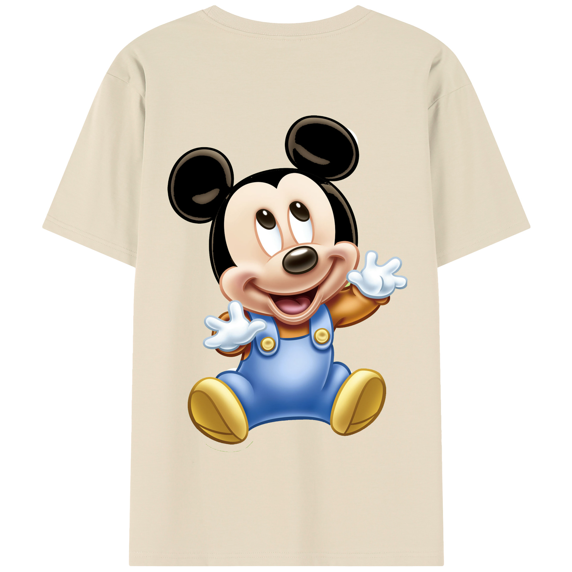 （画像用） ミッキーマウス Mickey Mouse 綿100％半袖Tシャツ（背面プリント）