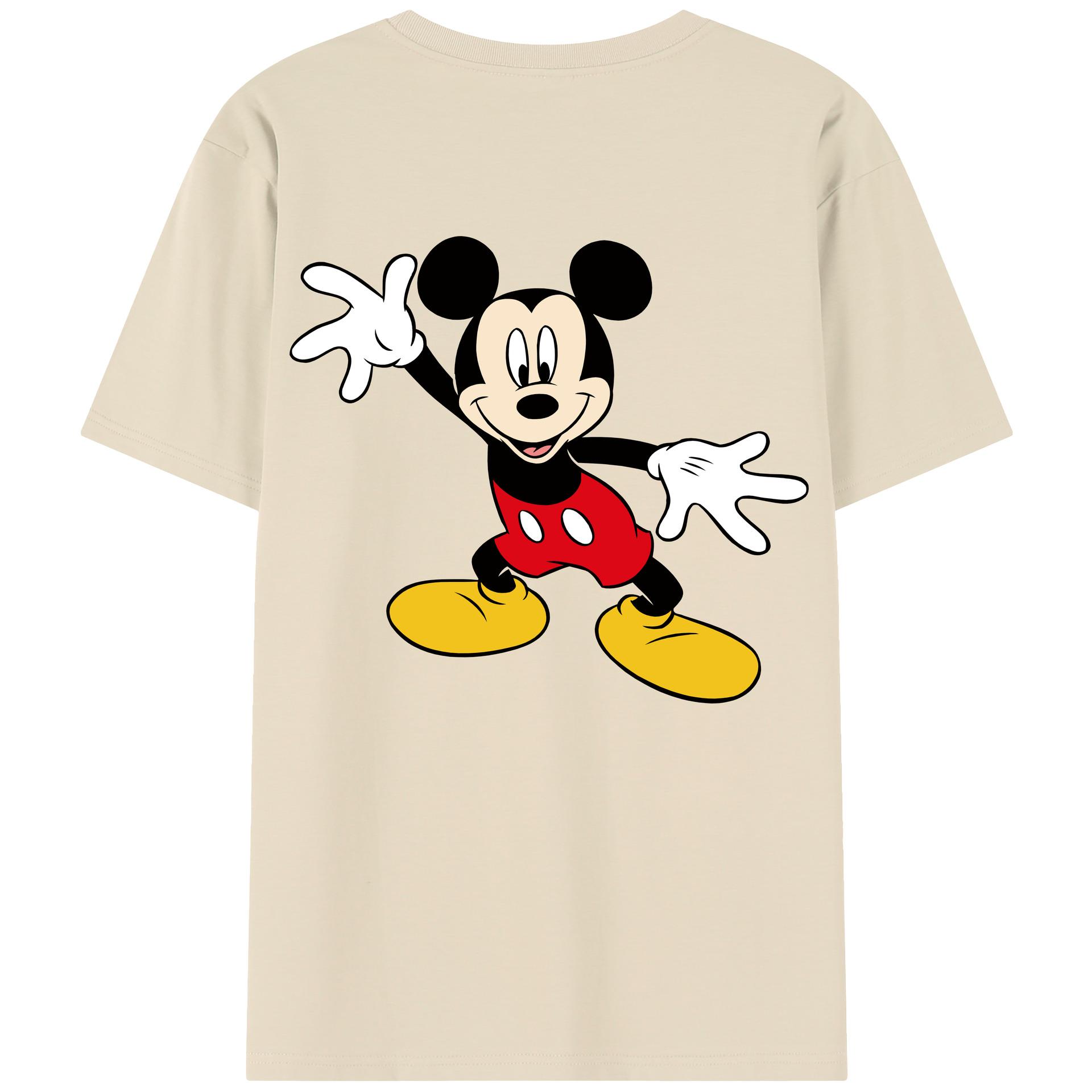（画像用） ミッキーマウス Mickey Mouse 綿100％半袖Tシャツ（背面プリント）