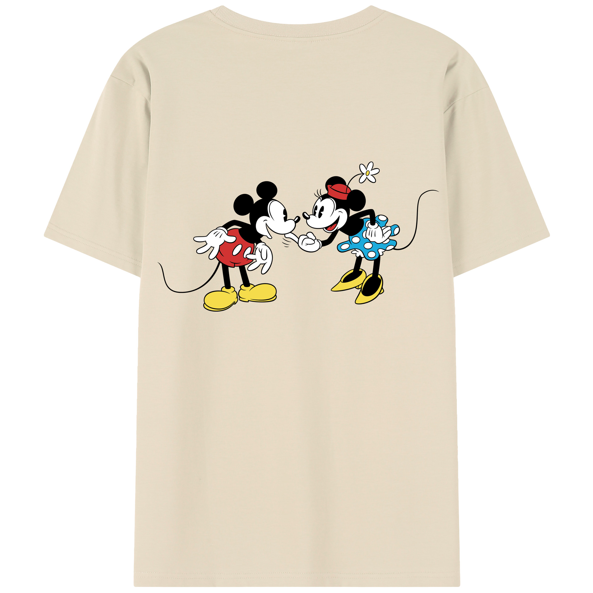 （画像用） ミッキーマウス Mickey Mouse 綿100％半袖Tシャツ（背面プリント）