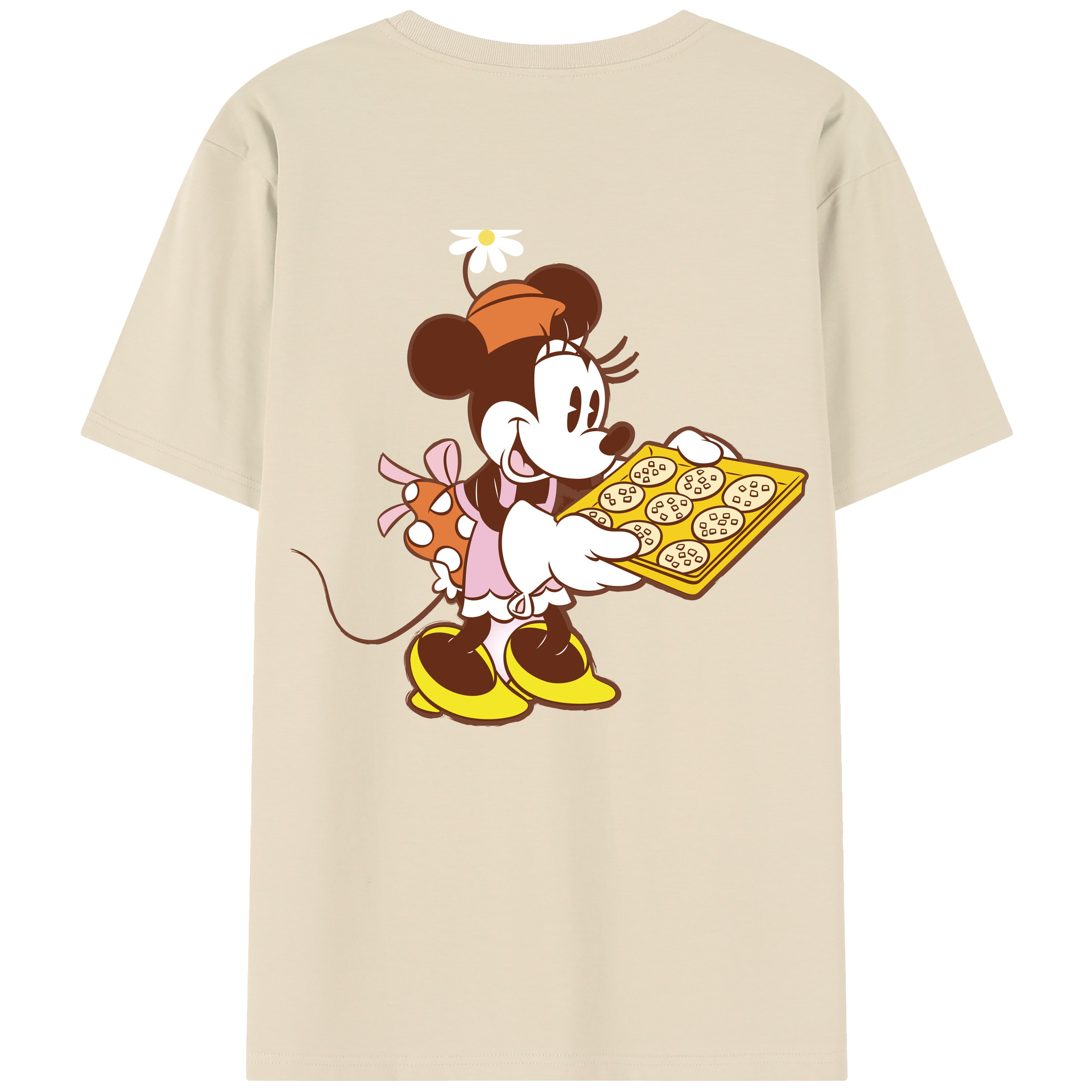 （画像用） ミッキーマウス Mickey Mouse 綿100％半袖Tシャツ（背面プリント）