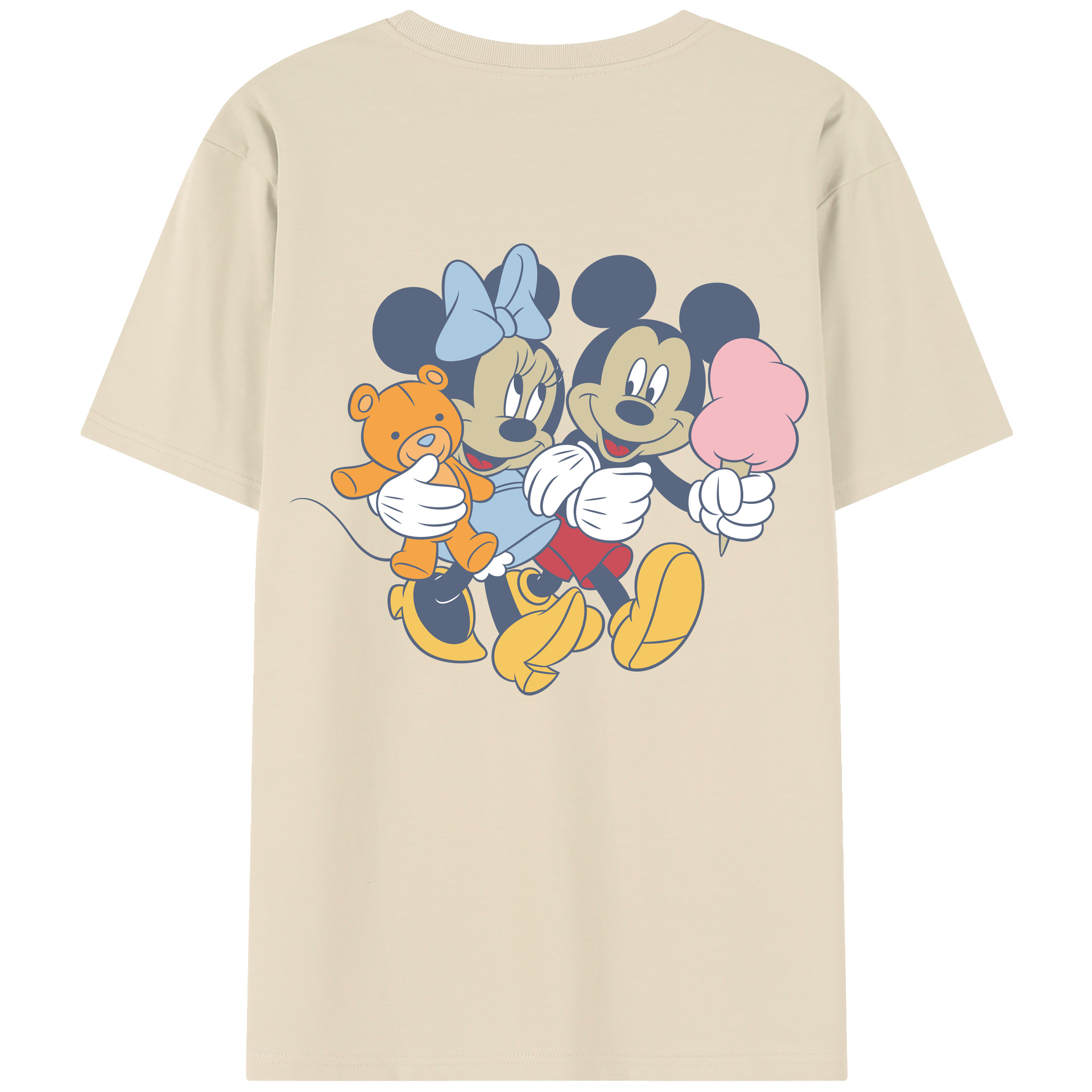 （画像用） ミッキーマウス Mickey Mouse 綿100％半袖Tシャツ（背面プリント）