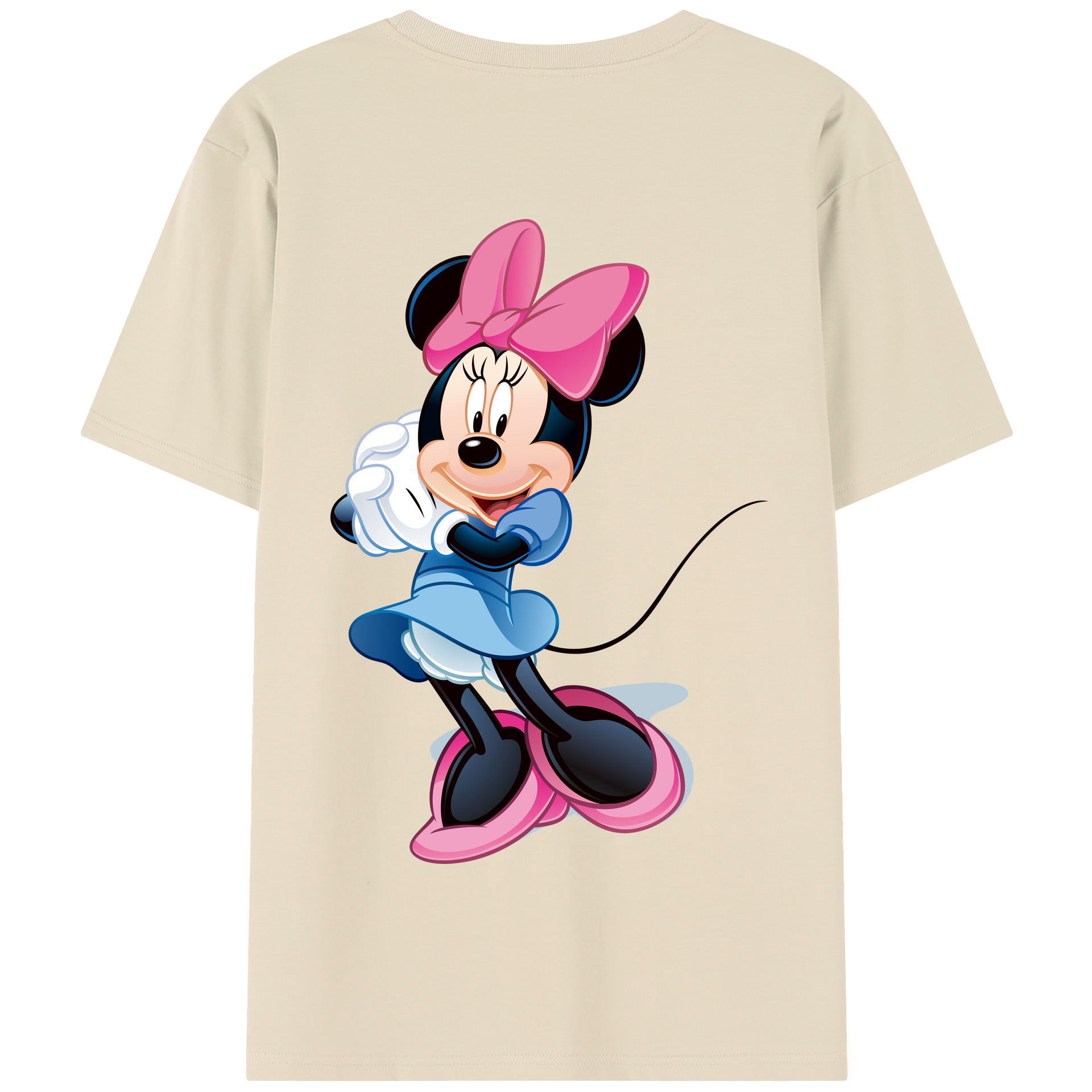 （画像用） ミッキーマウス Mickey Mouse 綿100％半袖Tシャツ（背面プリント）