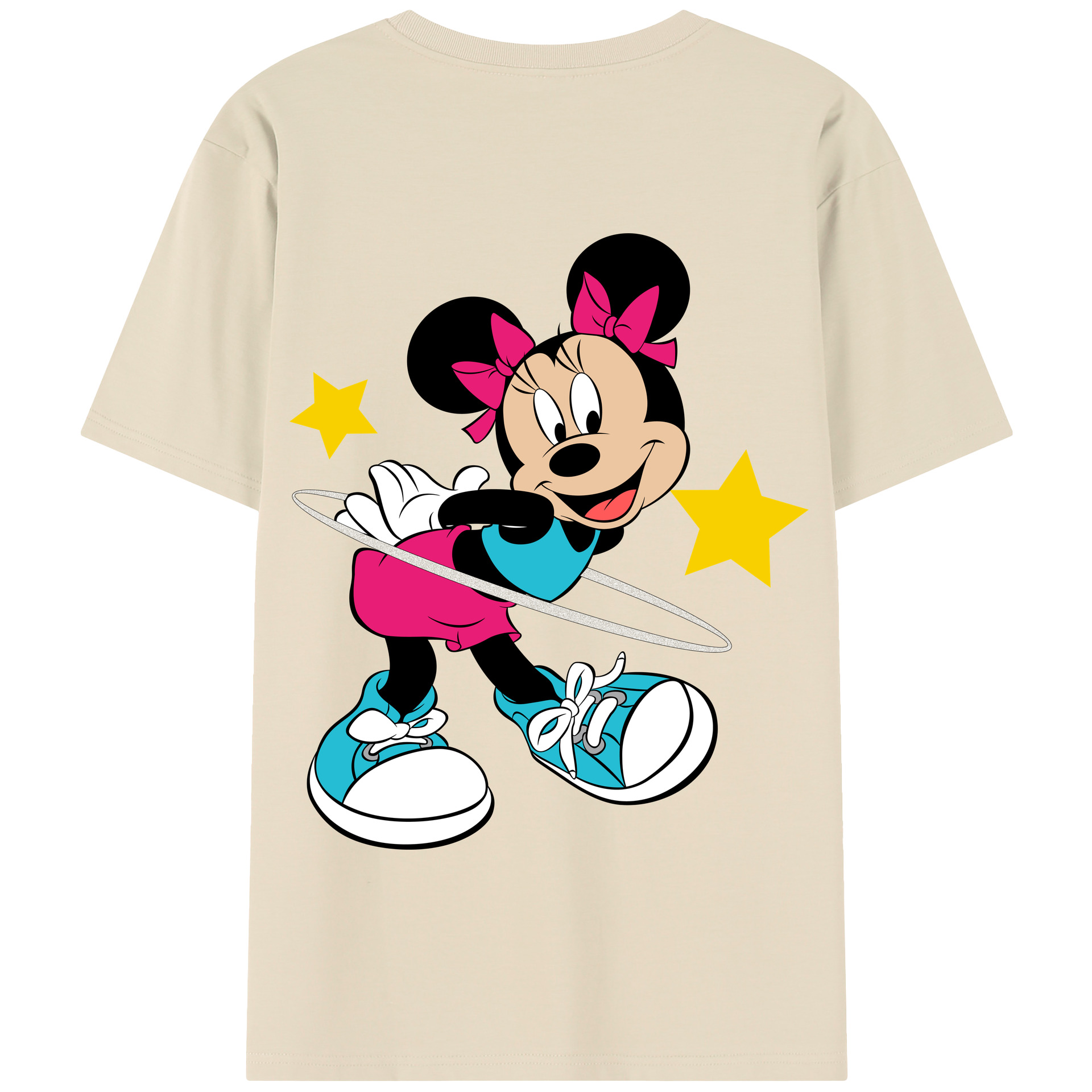 （画像用） ミッキーマウス Mickey Mouse 綿100％半袖Tシャツ（背面プリント）
