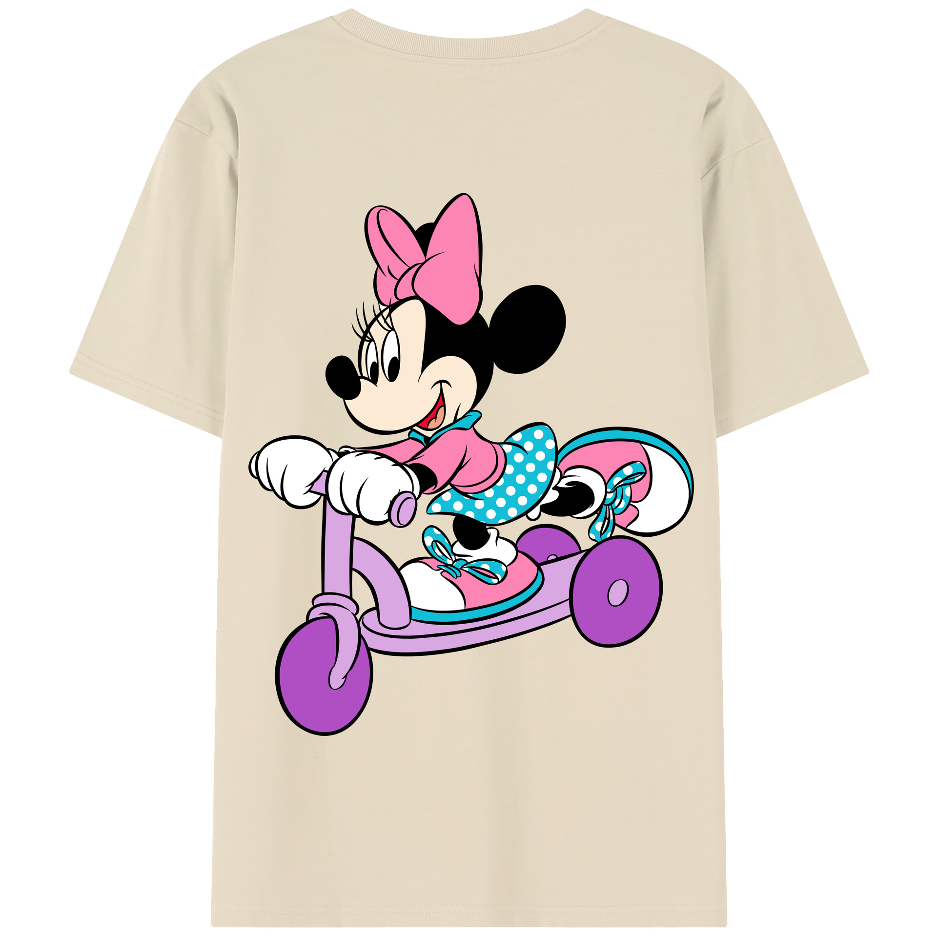 （画像用） ミッキーマウス Mickey Mouse 綿100％半袖Tシャツ（背面プリント）