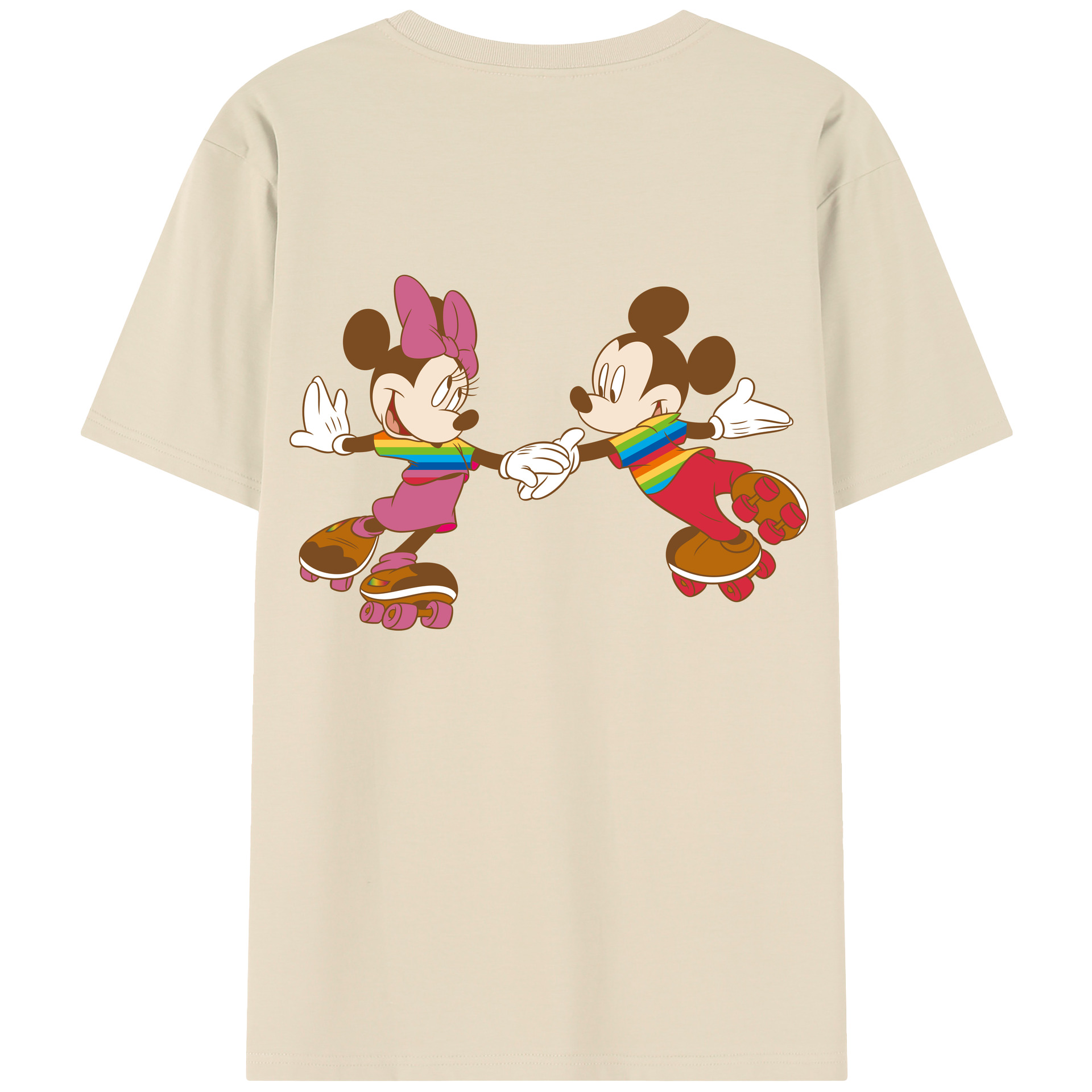 （画像用） ミッキーマウス Mickey Mouse 綿100％半袖Tシャツ（背面プリント）