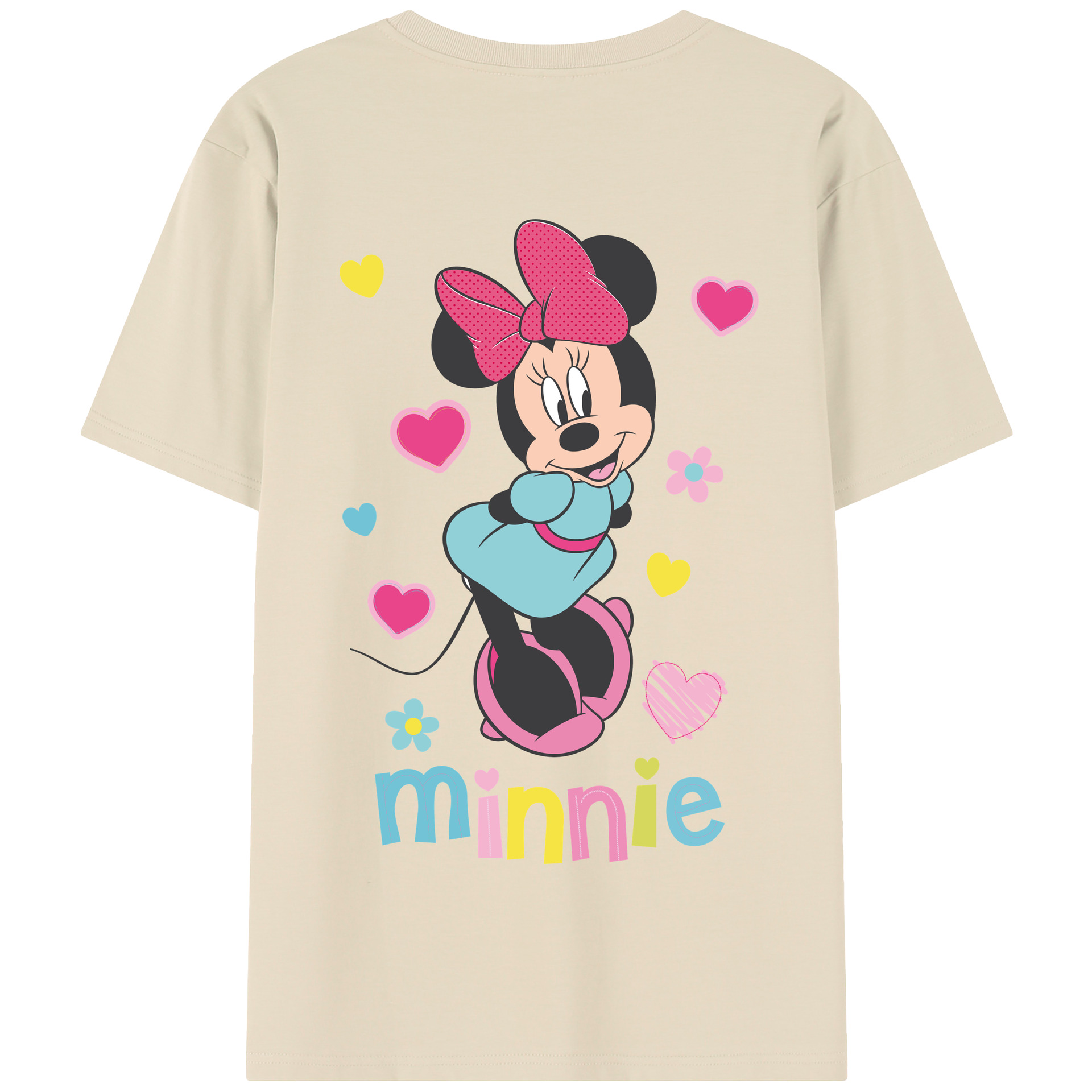 （画像用） ミッキーマウス Mickey Mouse 綿100％半袖Tシャツ（背面プリント）