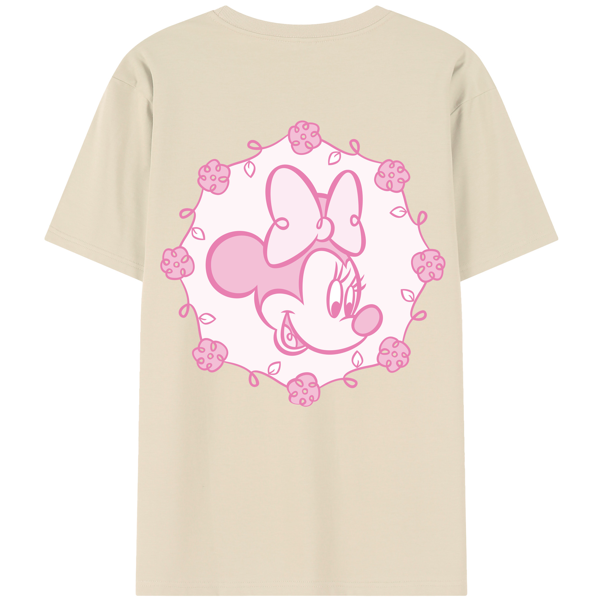 （画像用） ミッキーマウス Mickey Mouse 綿100％半袖Tシャツ（背面プリント）