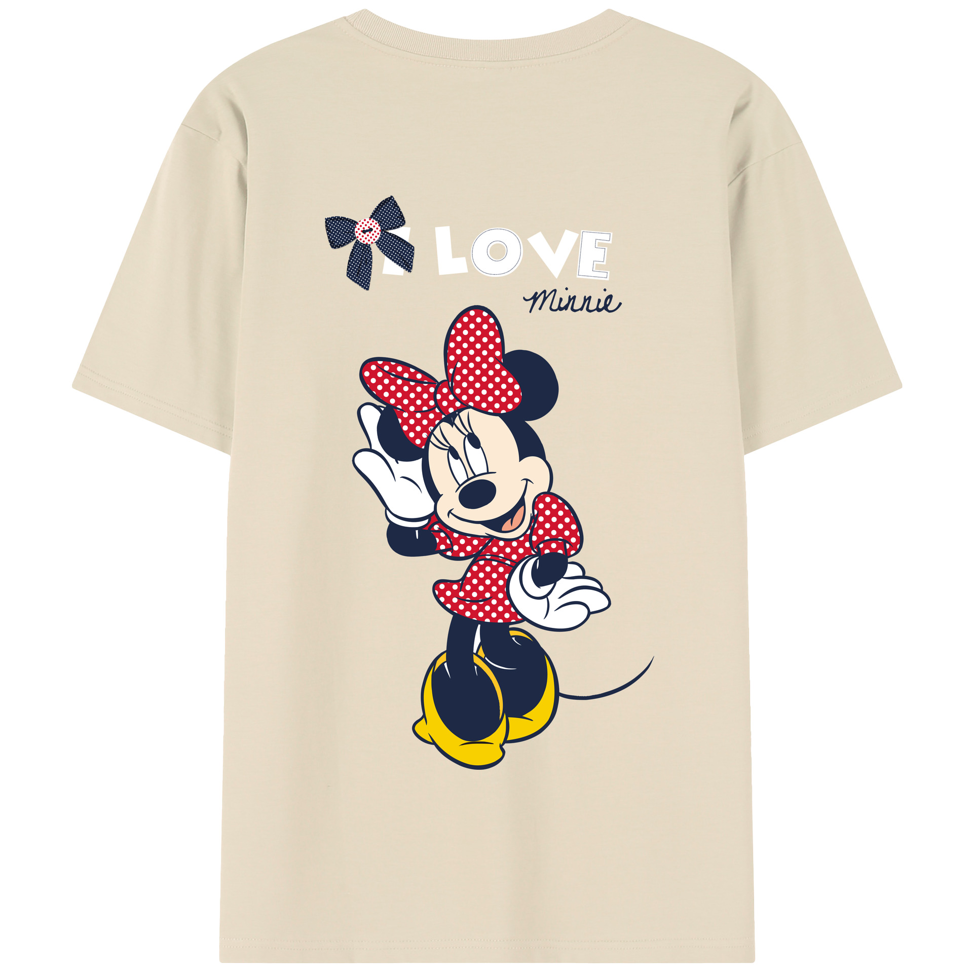 （画像用） ミッキーマウス Mickey Mouse 綿100％半袖Tシャツ（背面プリント）