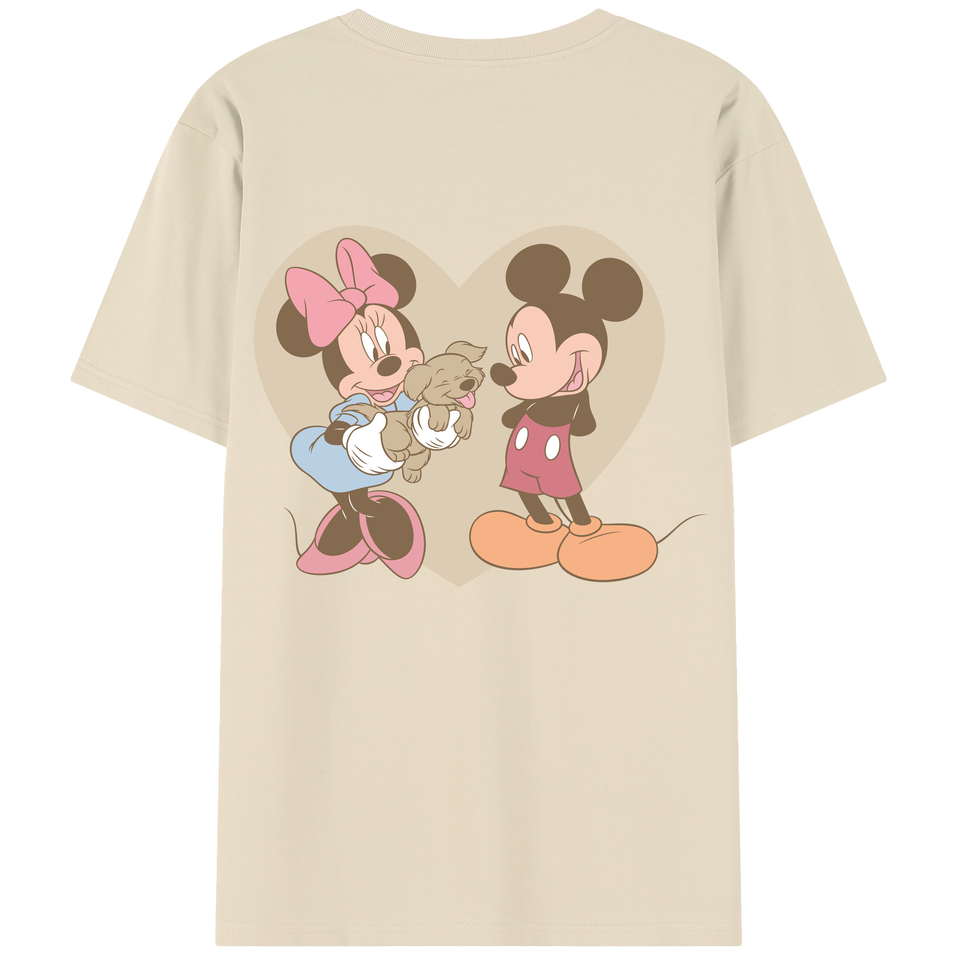 （画像用） ミッキーマウス Mickey Mouse 綿100％半袖Tシャツ（背面プリント）