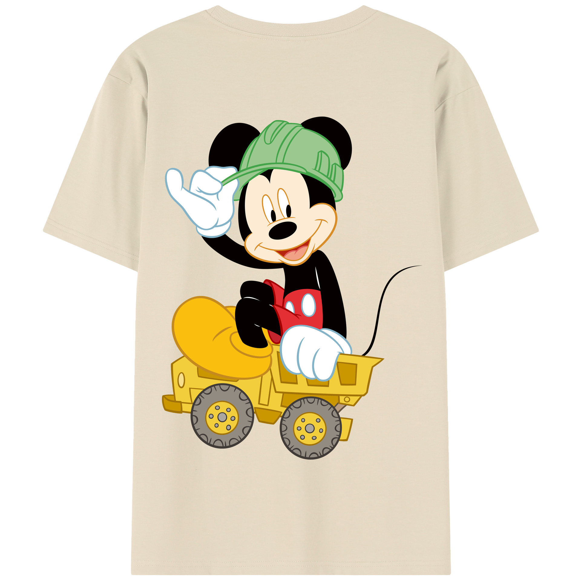 （画像用） ミッキーマウス Mickey Mouse 綿100％半袖Tシャツ（背面プリント）